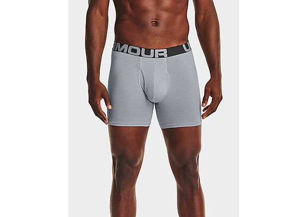 Under Armour Boxer Charged Cotton 15 cm Boxerjock - lot de 3 - Mod Gray Medium Heather, Mod Gray Med