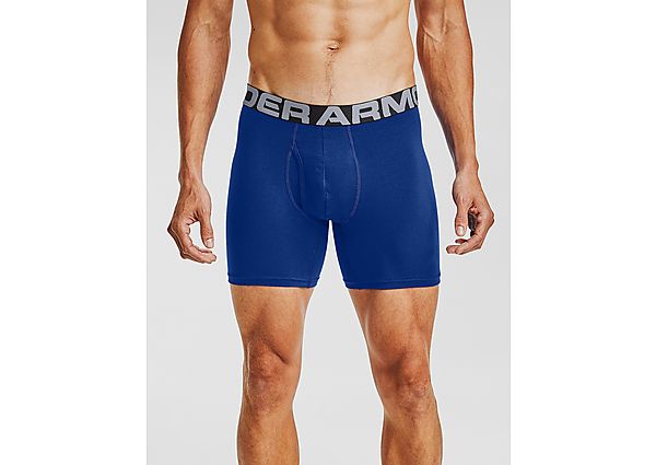 Under Armour Boxer Charged Cotton 15 cm Boxerjock - lot de 3 - Royal, Royal
