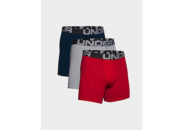 Under Armour Boxer Charged Cotton 15 cm Boxerjock - lot de 3 - Red, Red