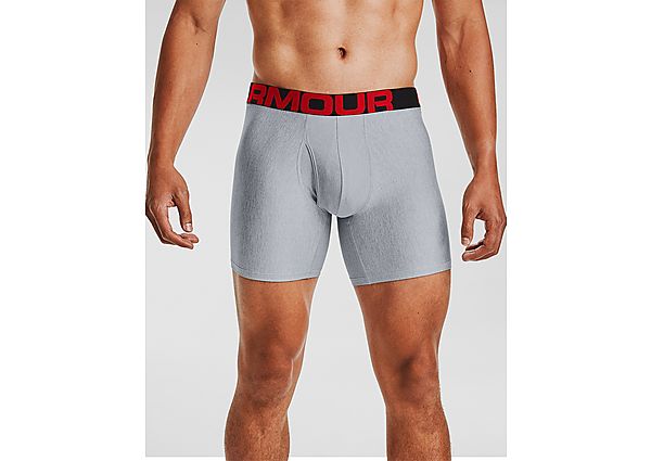 Under Armour Boxer Tech 15 cm Boxerjock - lot de 2 - Mod Gray Light Heather, Mod Gray Light Heather