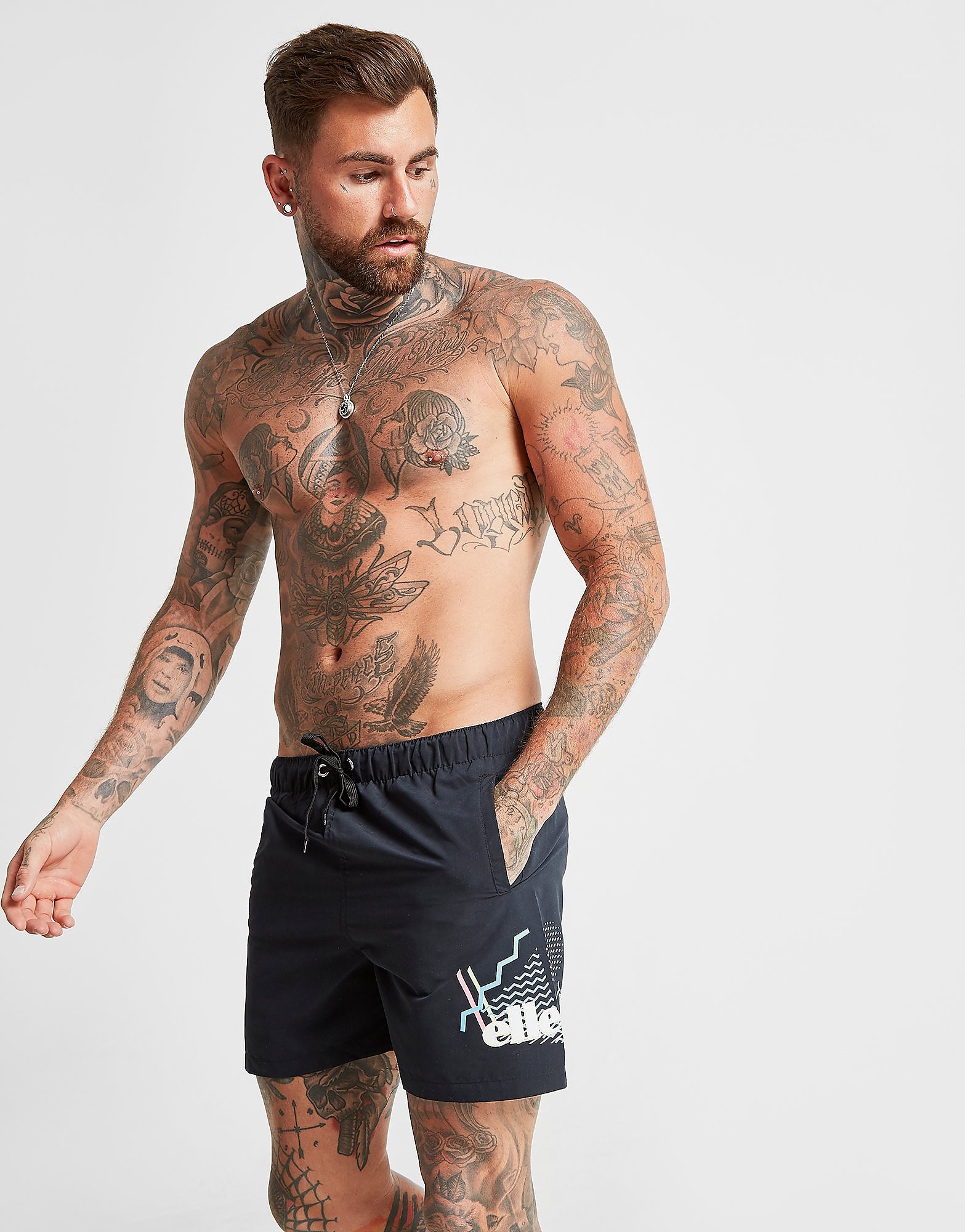 Ellesse Carotena Swim Shorts Heren Alleen Bij Jd Zwart ellesse kopen in de aanbieding