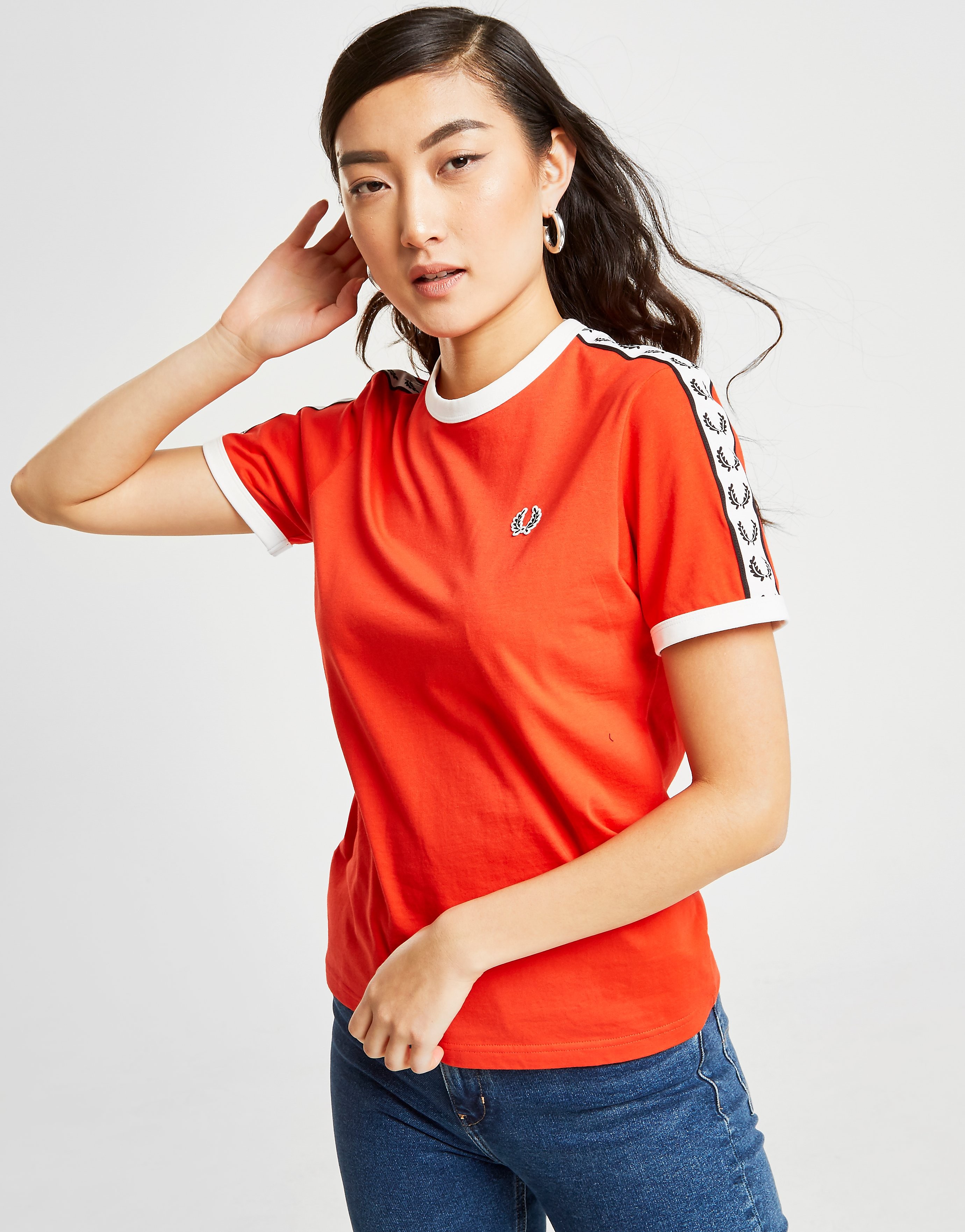 

Fred Perry Tape Ringer T-Shirt Women's - Only at JD - Red, Red
