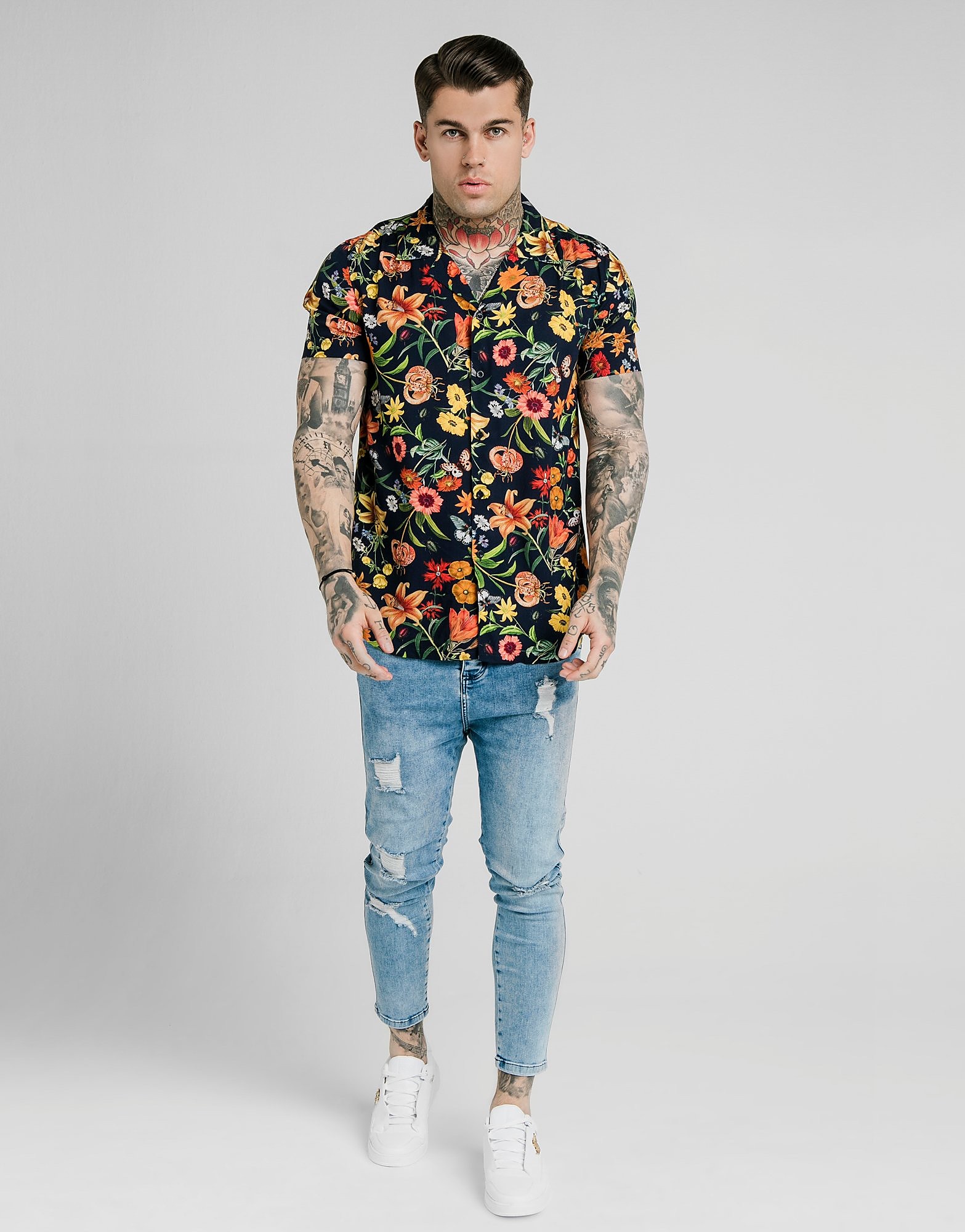 Siksilk Resort Shirt Heren Alleen Bij Jd Blauw siksilk kopen in de aanbieding