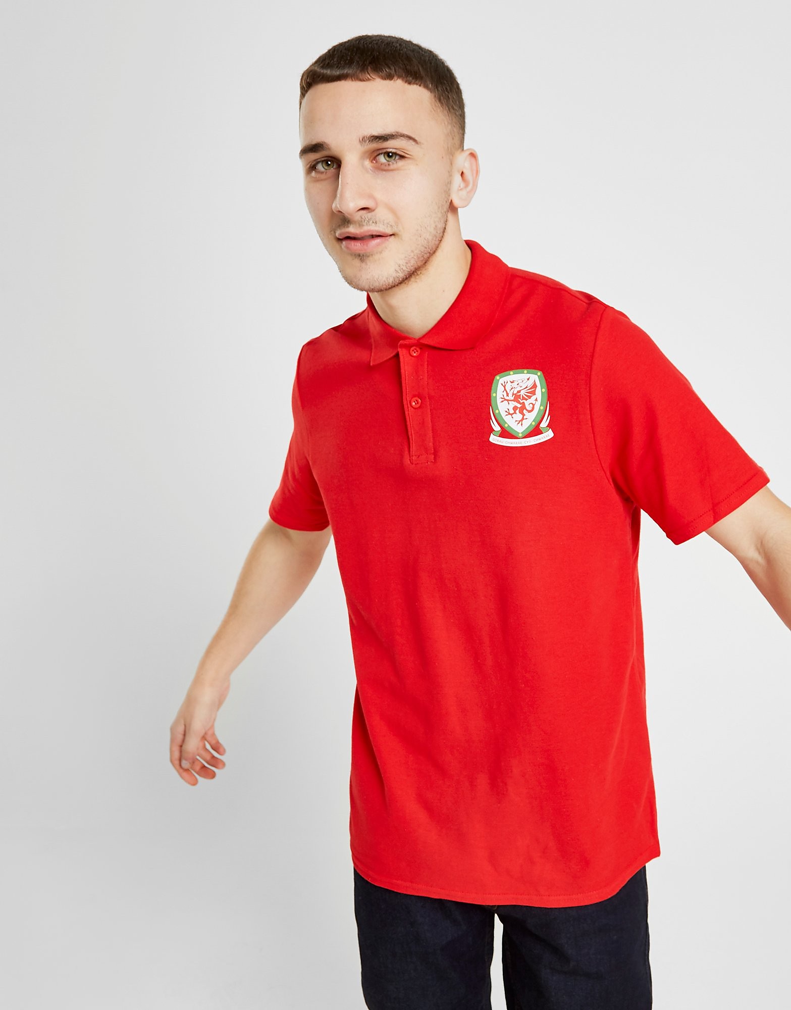 Source Lab Wales Fa Polo Shirt Rood Heren source lab kopen in de aanbieding