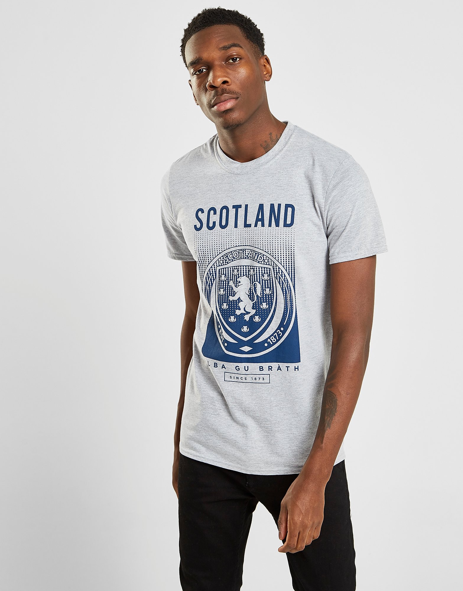 

Official Team Scotland Fade Short Sleeve T-Shirt - Grey/Blue - Mens, Grey/Blue