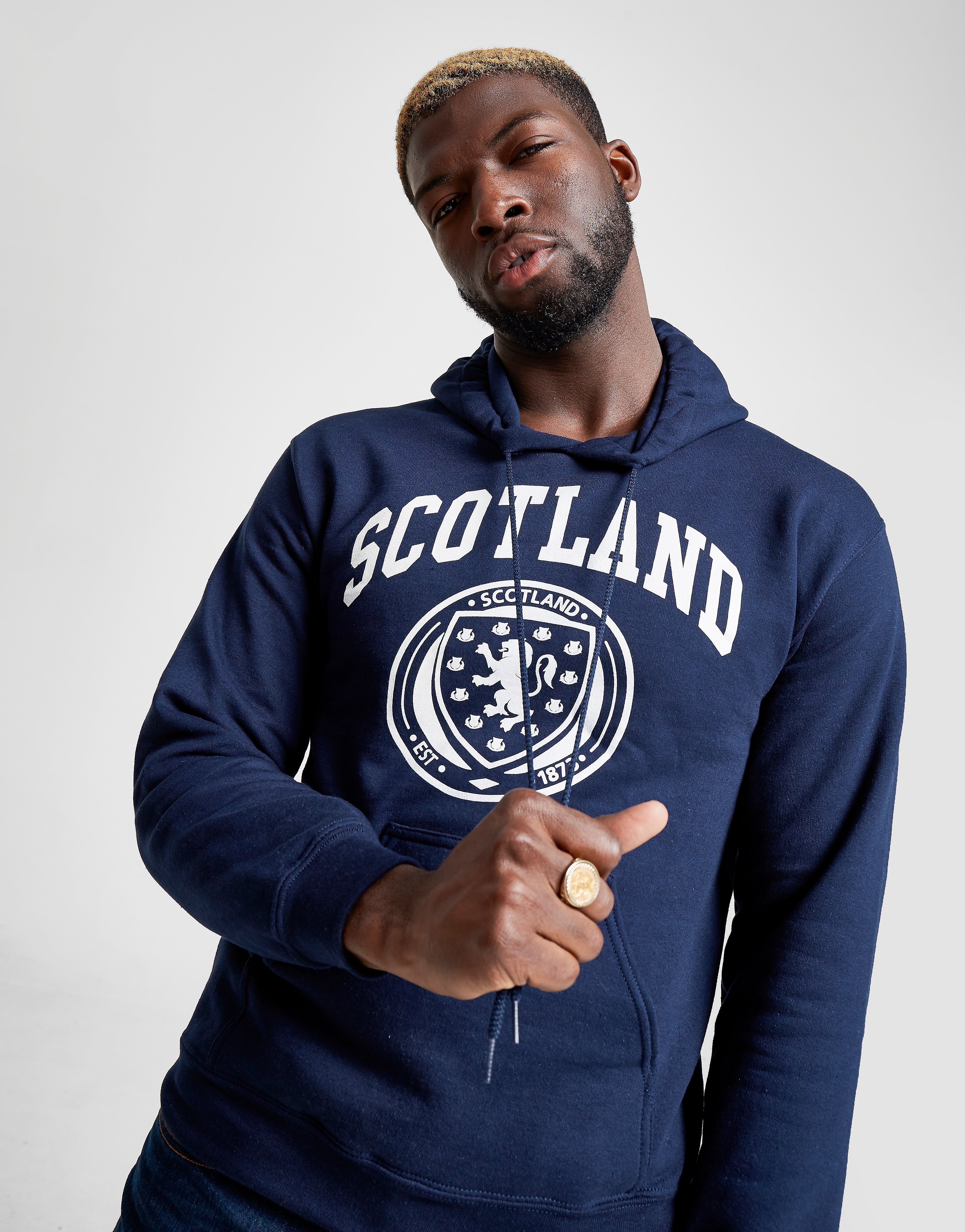 

Official Team Scotland FA Hoodie - Navy/White - Mens, Navy/White