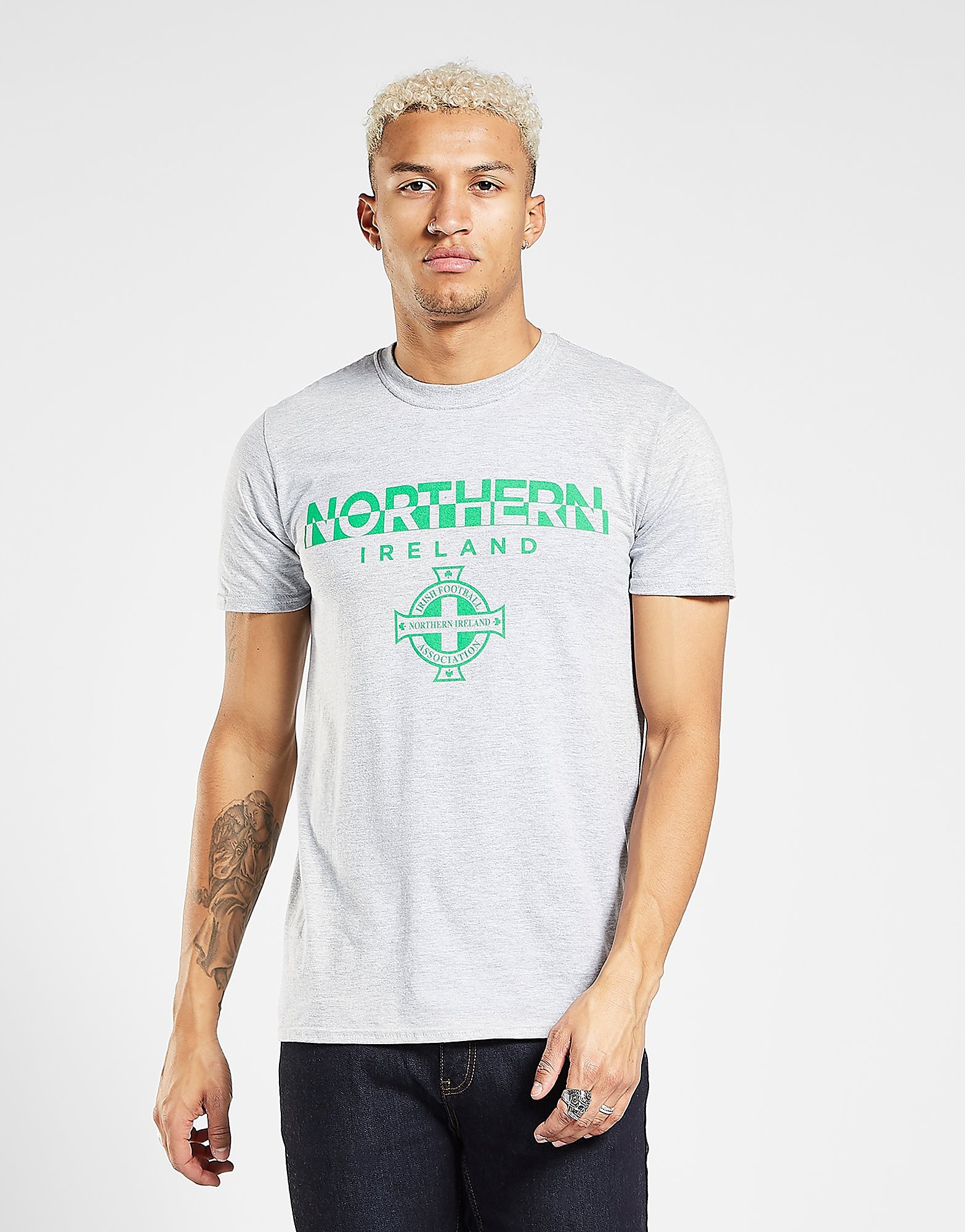 

Official Team Northern Ireland Split T-Shirt - Grey - Mens, Grey