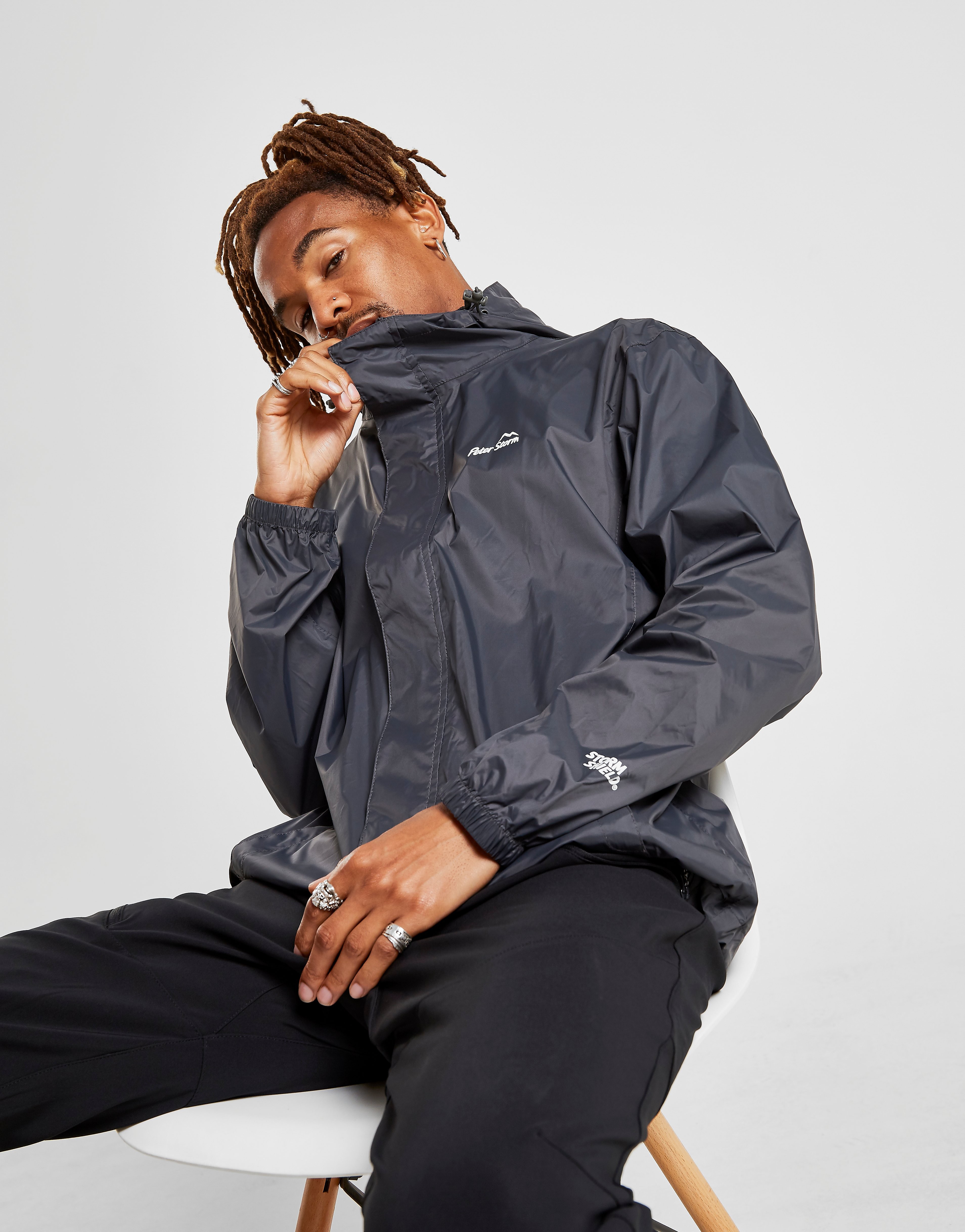 

Peter Storm Packable Jacket - Dark Grey/White - Mens, Dark Grey/White