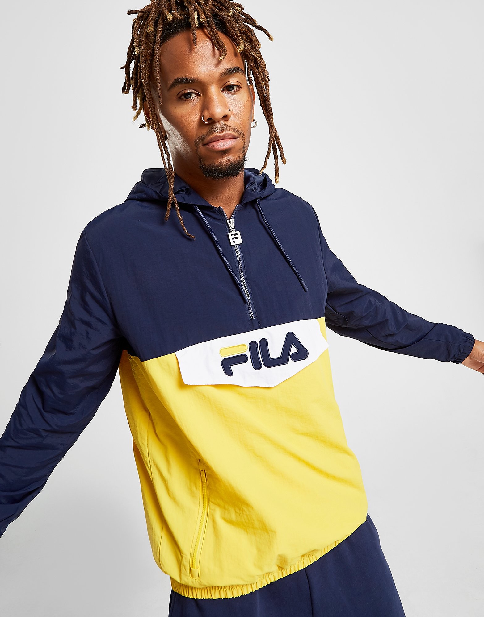 Fila Anderson 14 Zip Jacket Heren Blauw fila kopen in de aanbieding