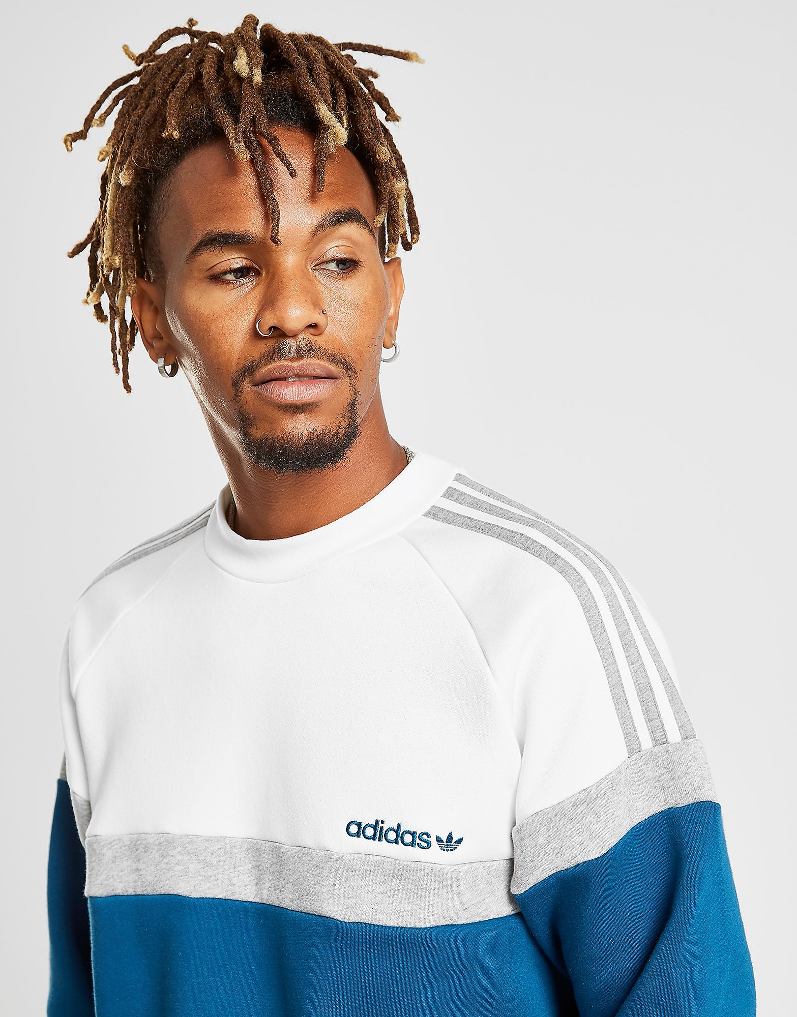 Adidas Originals Itasca Crew Sweatshirt Heren Alleen Bij Jd Wit adidas originals kopen in de aanbieding