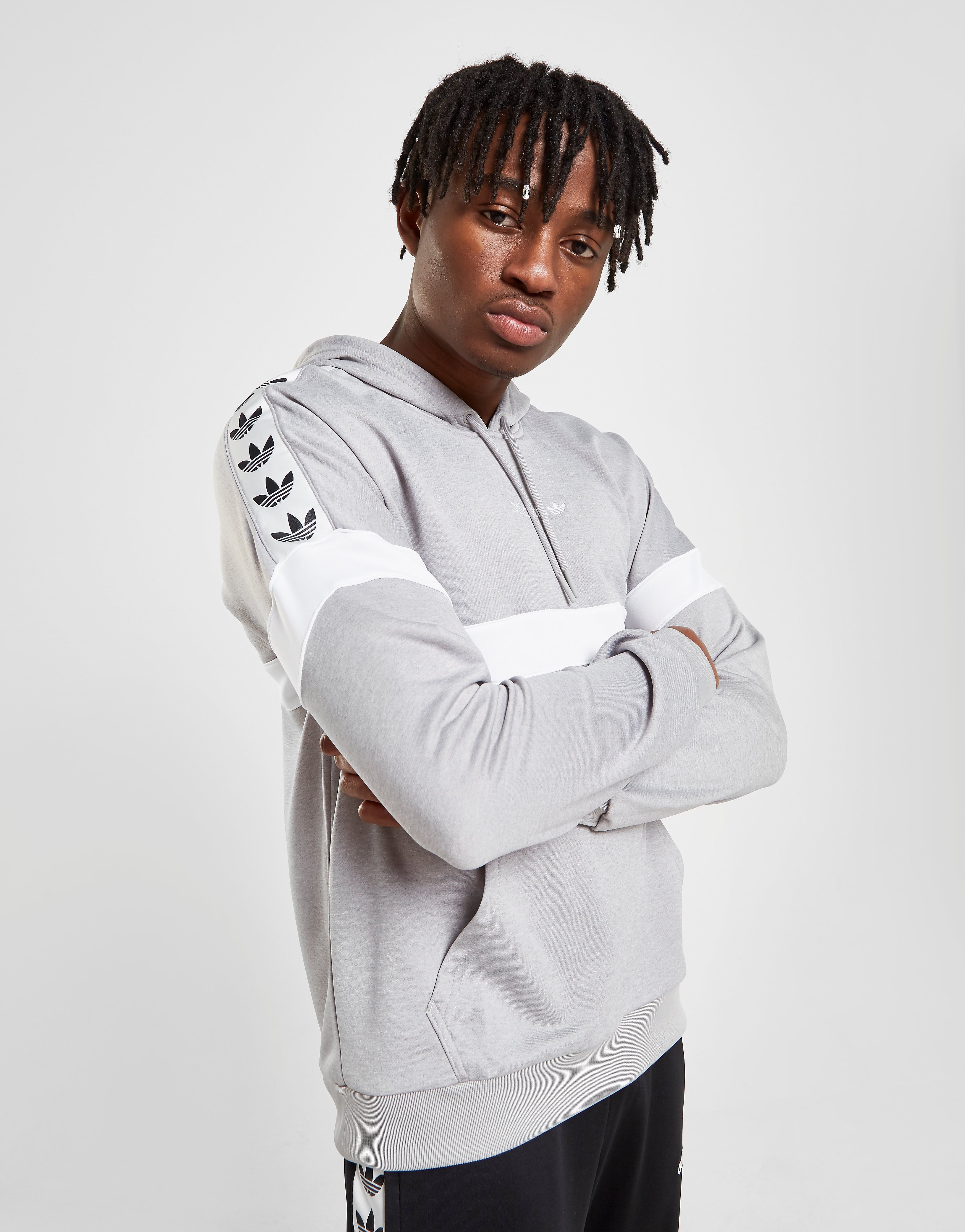 Adidas Originals Overhead Tape Hoodie Heren Alleen Bij Jd Grijs adidas originals kopen in de aanbieding