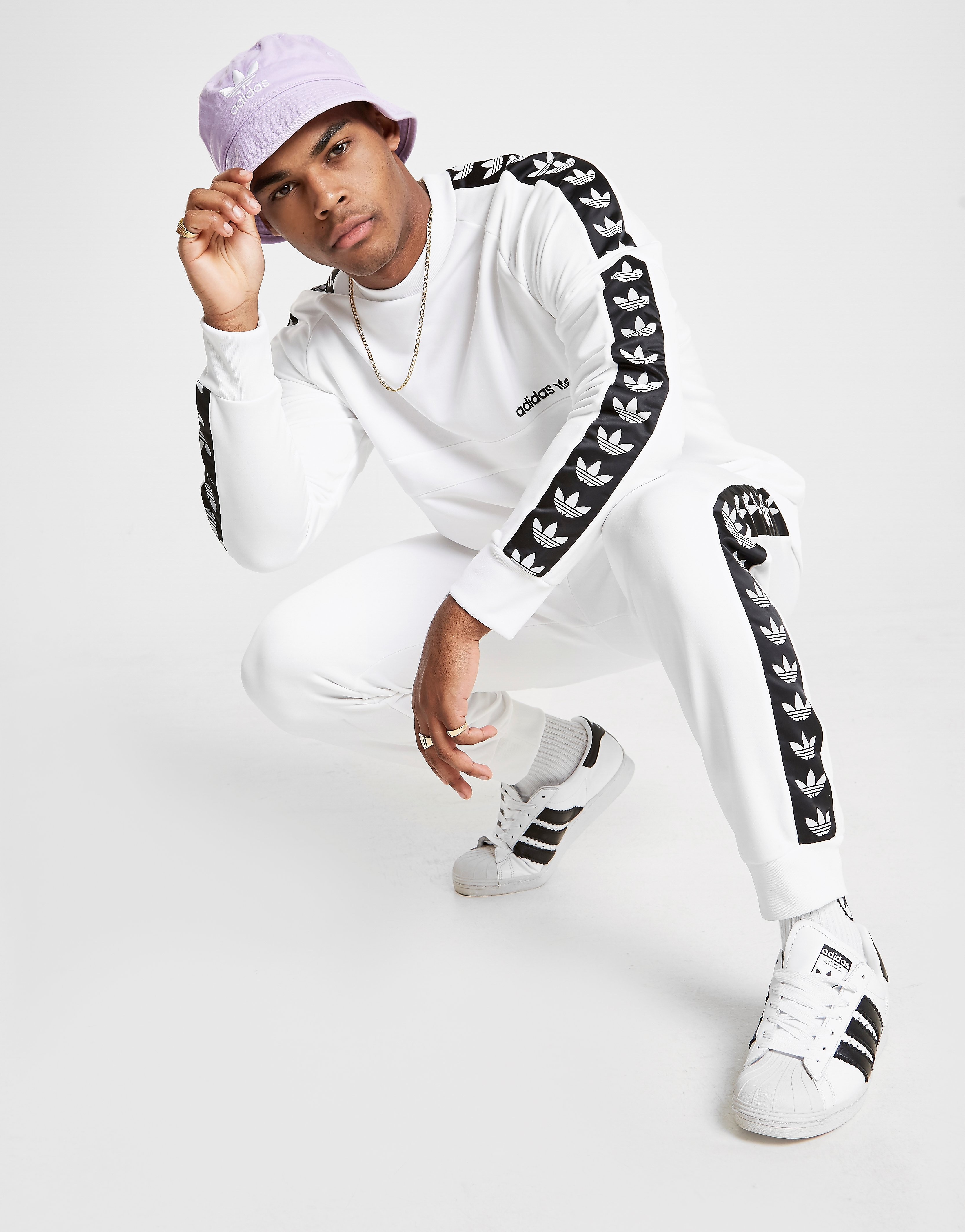Adidas Originals Tape Joggers Alleen Bij Jd Wit Heren adidas originals kopen in de aanbieding