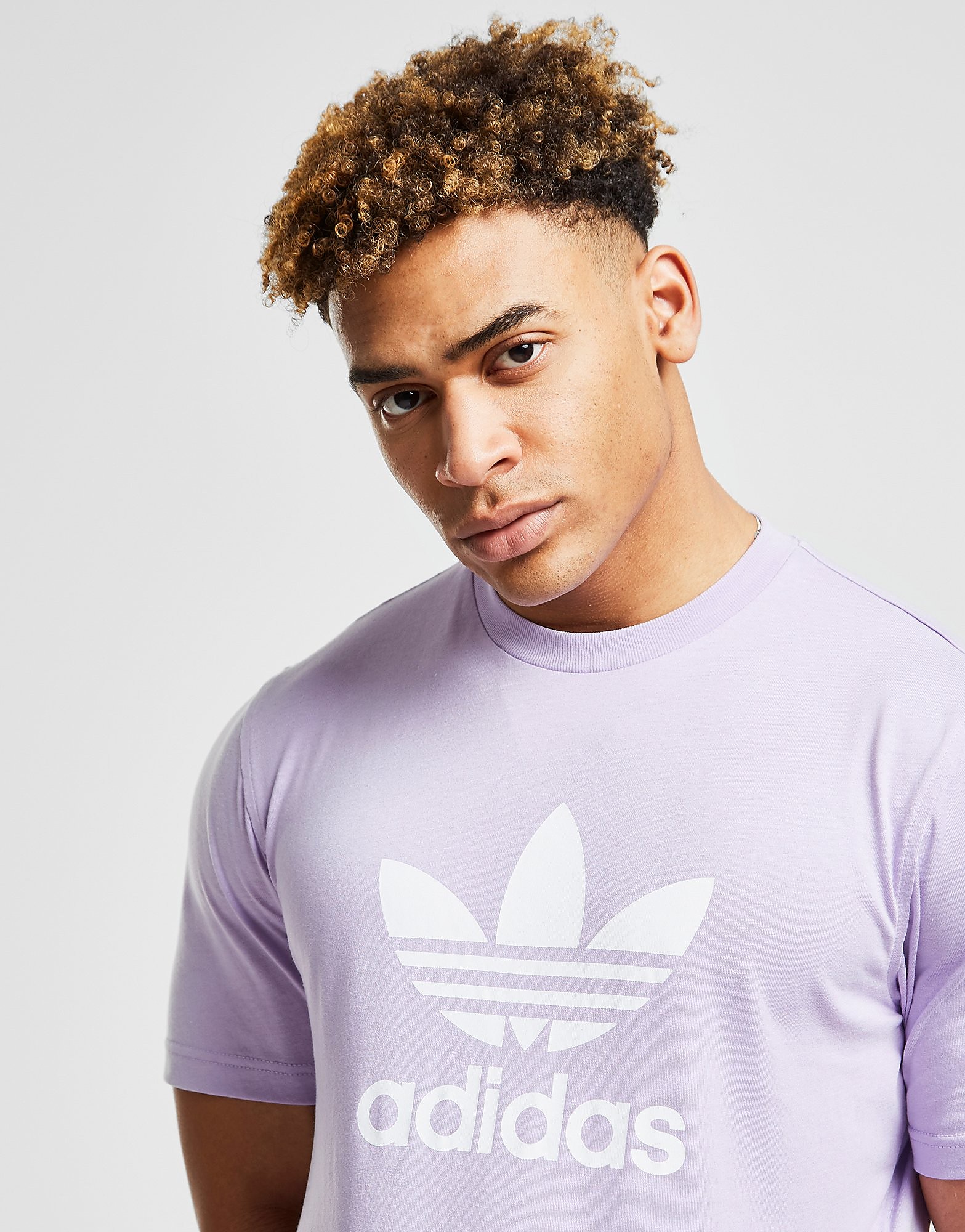 Adidas Originals Trefoil Logo T Shirt Alleen Bij Jd Paars Heren adidas originals kopen in de aanbieding