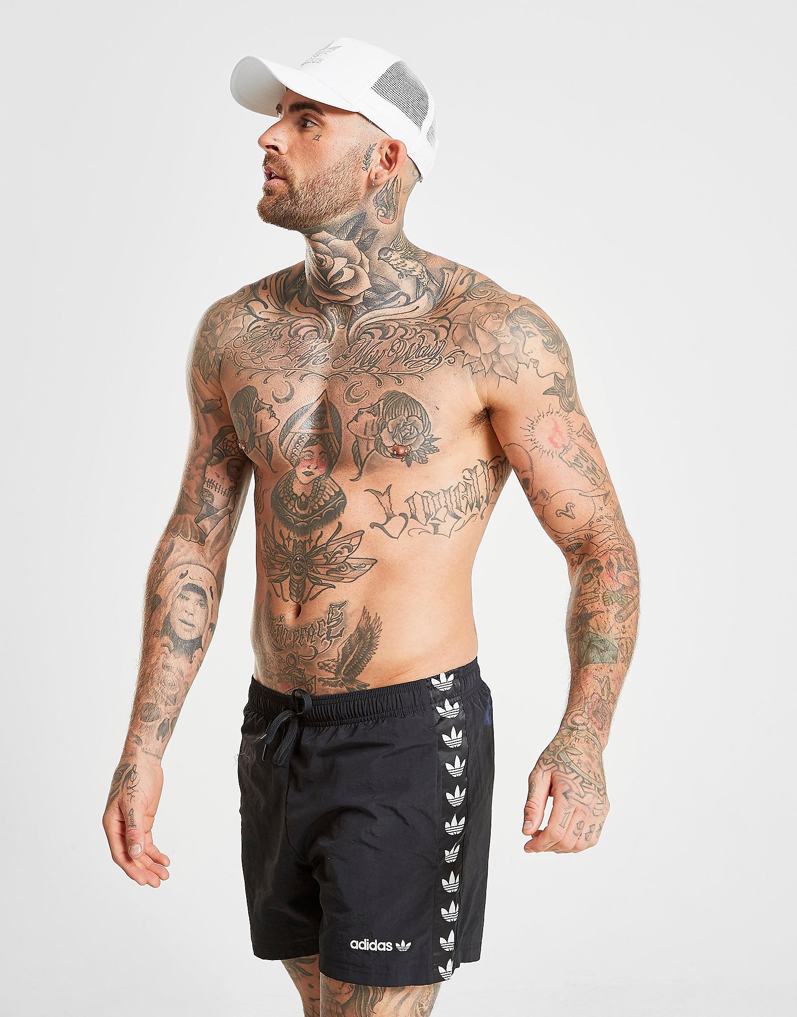 Adidas Originals Tape Swim Shorts Heren Alleen Bij Jd Zwart adidas originals kopen in de aanbieding