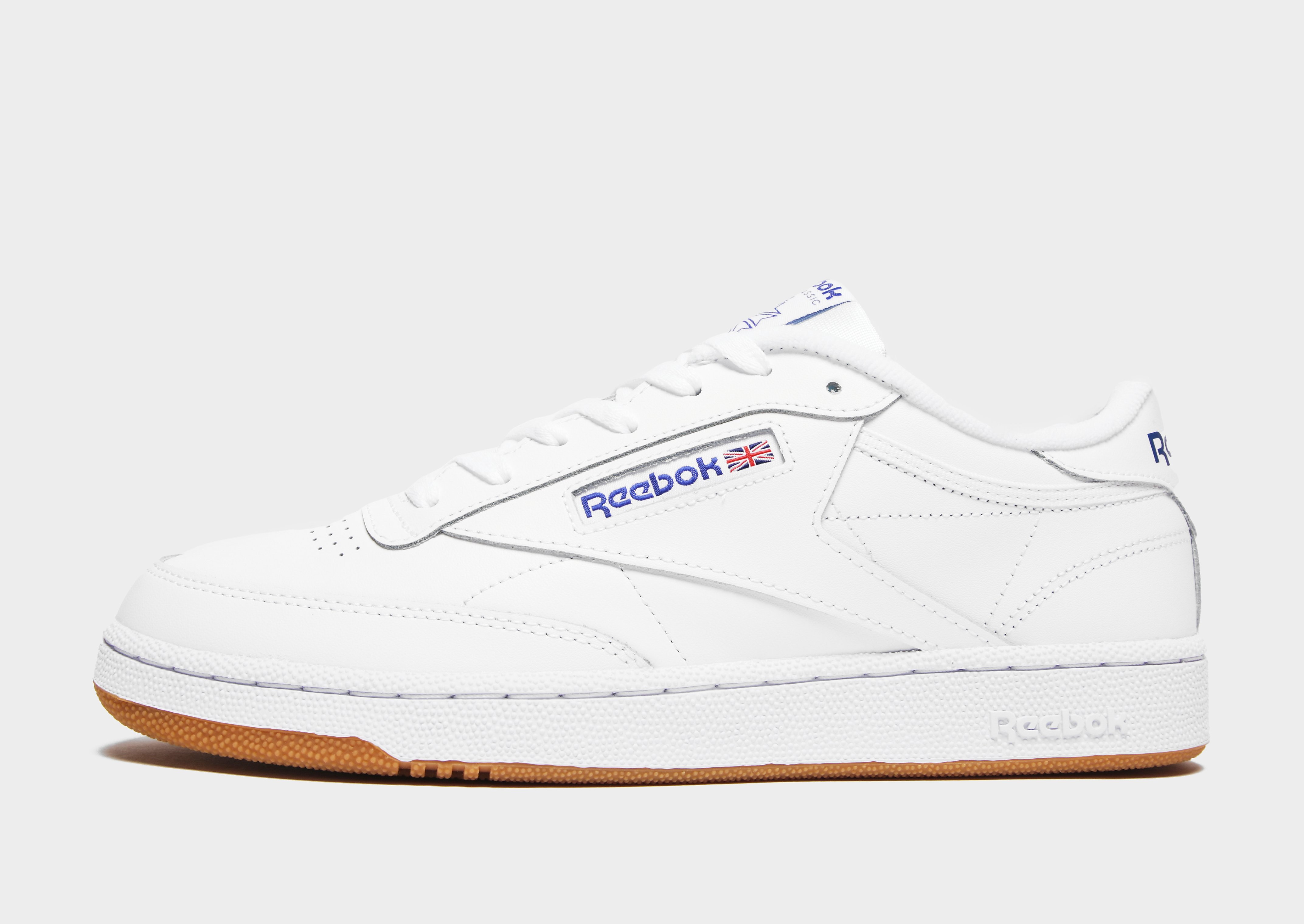 

Reebok Club C - Intense White / Royal-Gum/Gum - Womens, Intense White / Royal-Gum/Gum