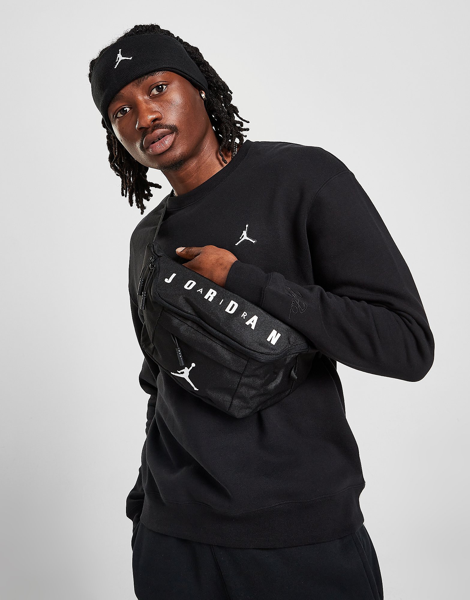 

Jordan Waist Bag - Black/White - Kids, Black/White