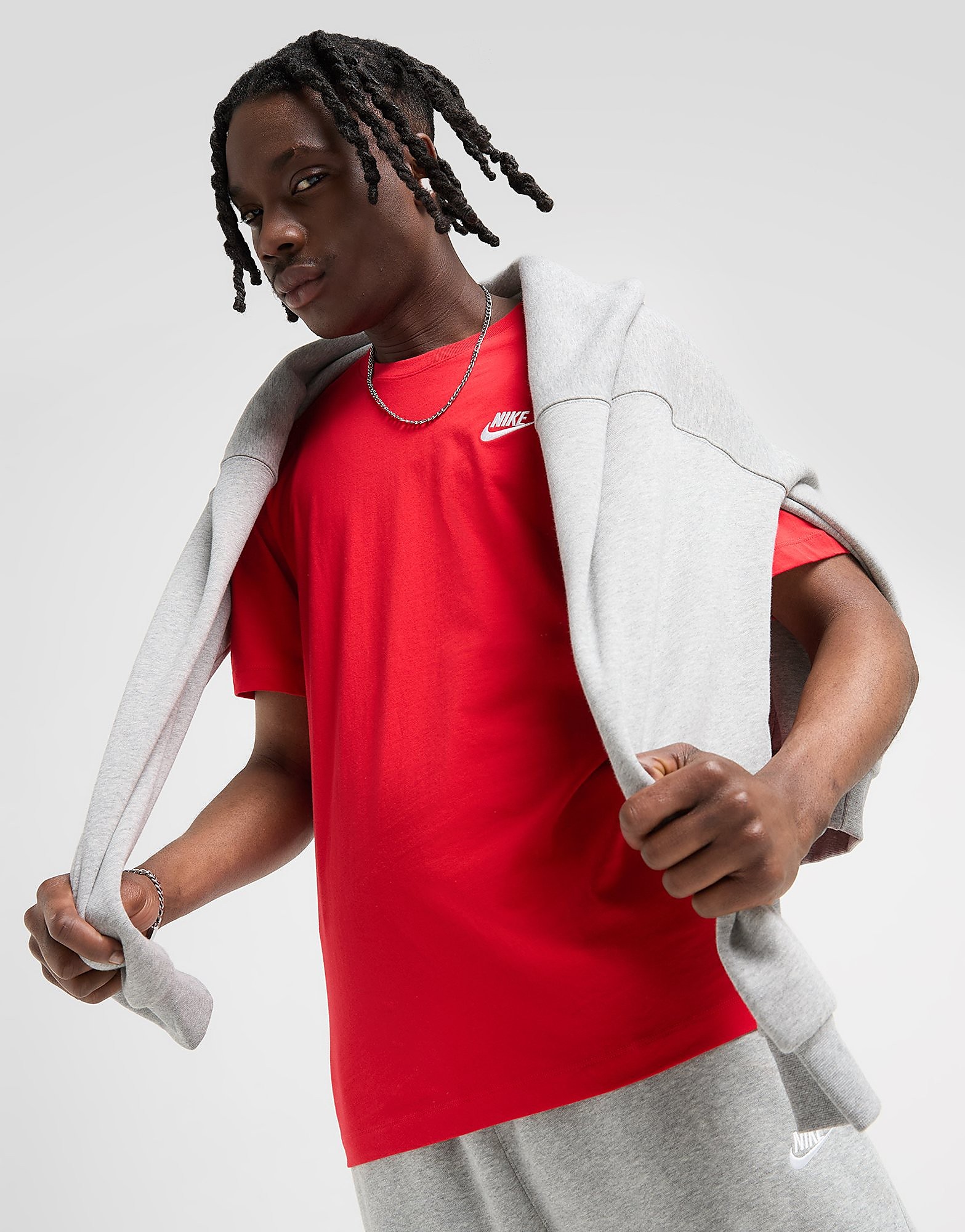 

Nike Sportswear Club T-Shirt - Red/White, Red/White