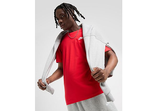 Nike T-Shirt Club - University Red/White/White, University Red/White/White