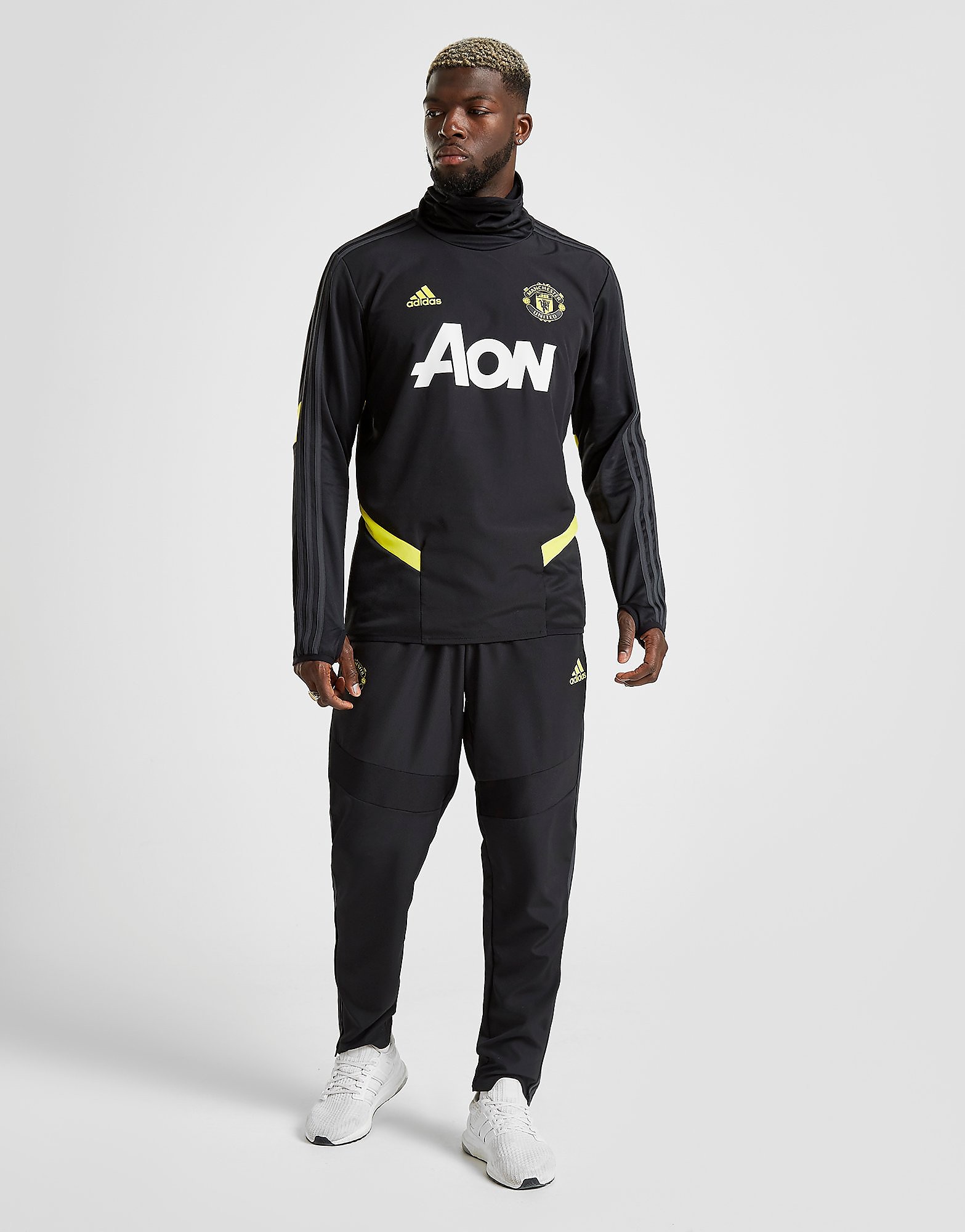 

adidas Manchester United FC Woven Track Pants - Black - Mens, Black