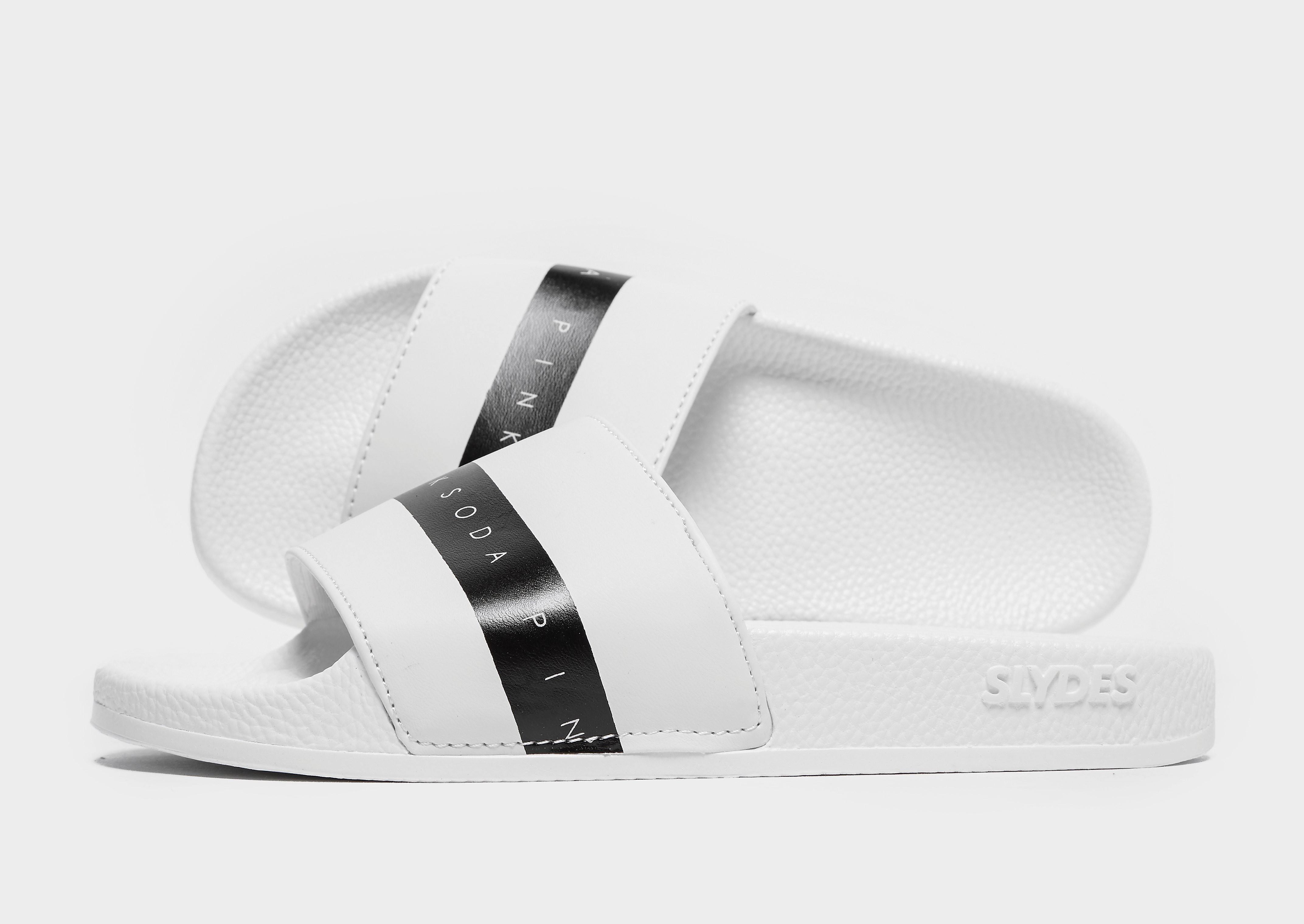 

Pink Soda Sport Tonic Slides Women's - Only at JD - White/Black, White/Black