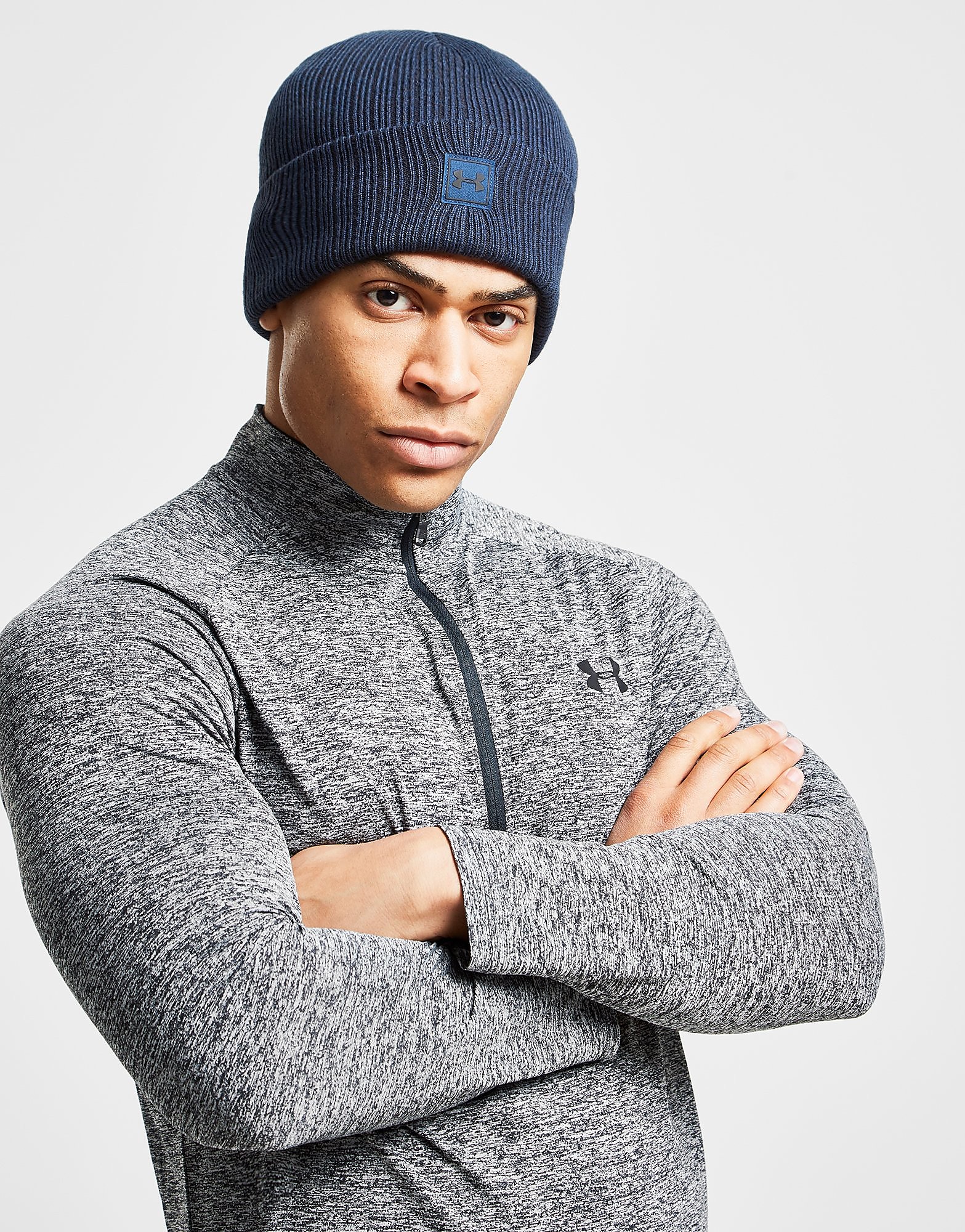 Under Armour Truckstop Beanie - Navy/Blue - Mens, Navy/Blue