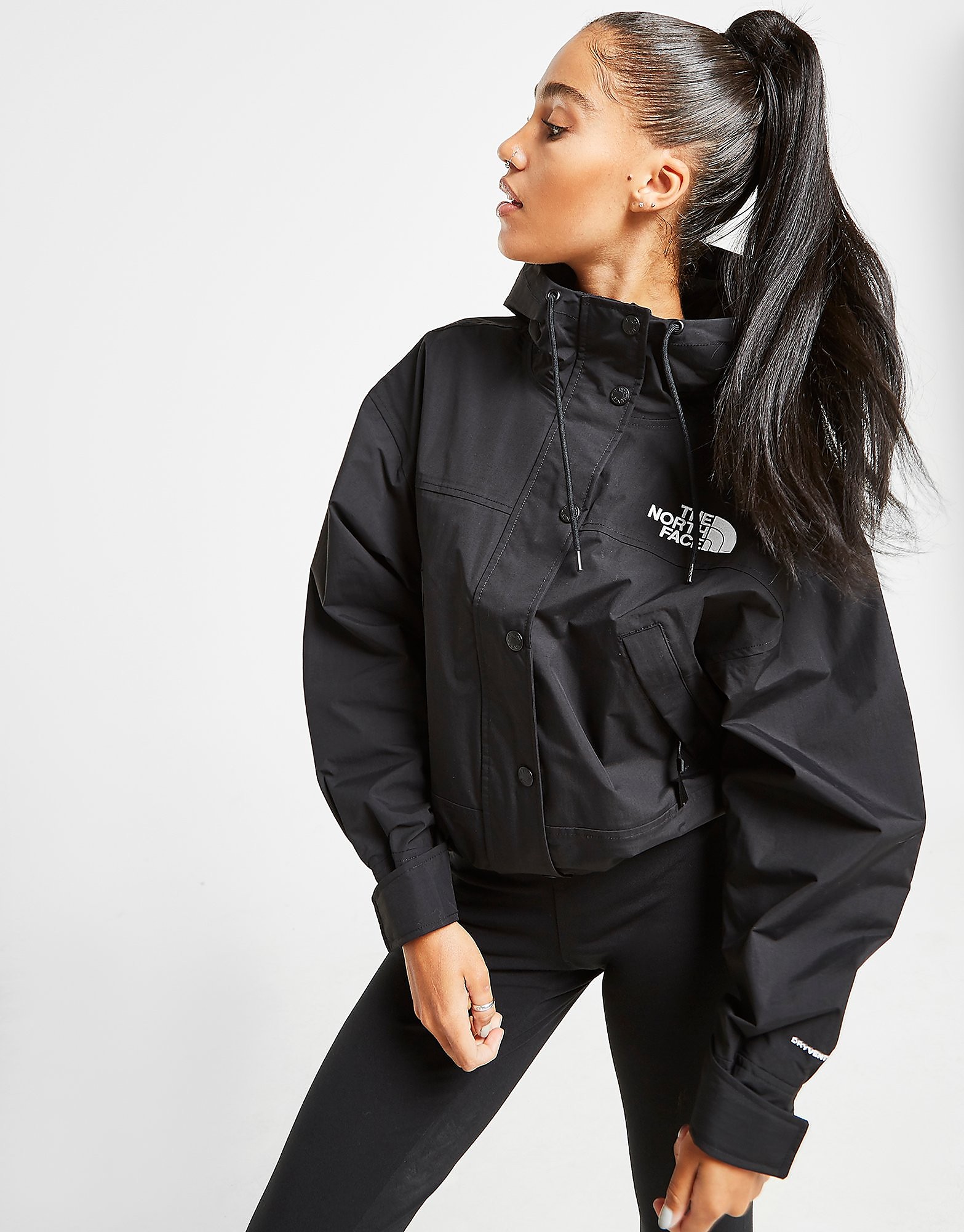 

The North Face Reign On Lightweight Full Zip Jacket - Black/White - Womens, Black/White