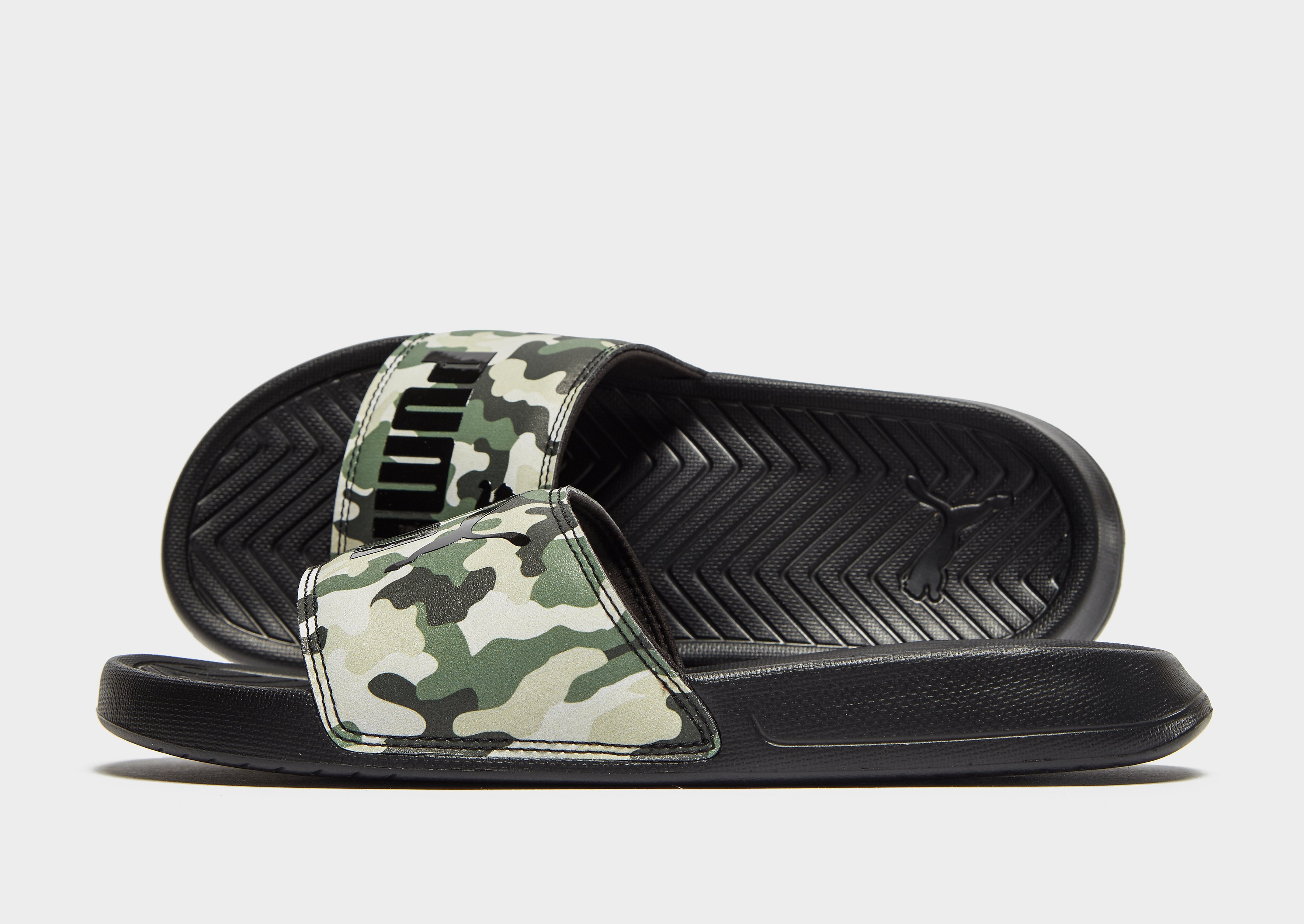 

Puma Popcat Slides Women's - Only at JD - Grey/Green, Grey/Green