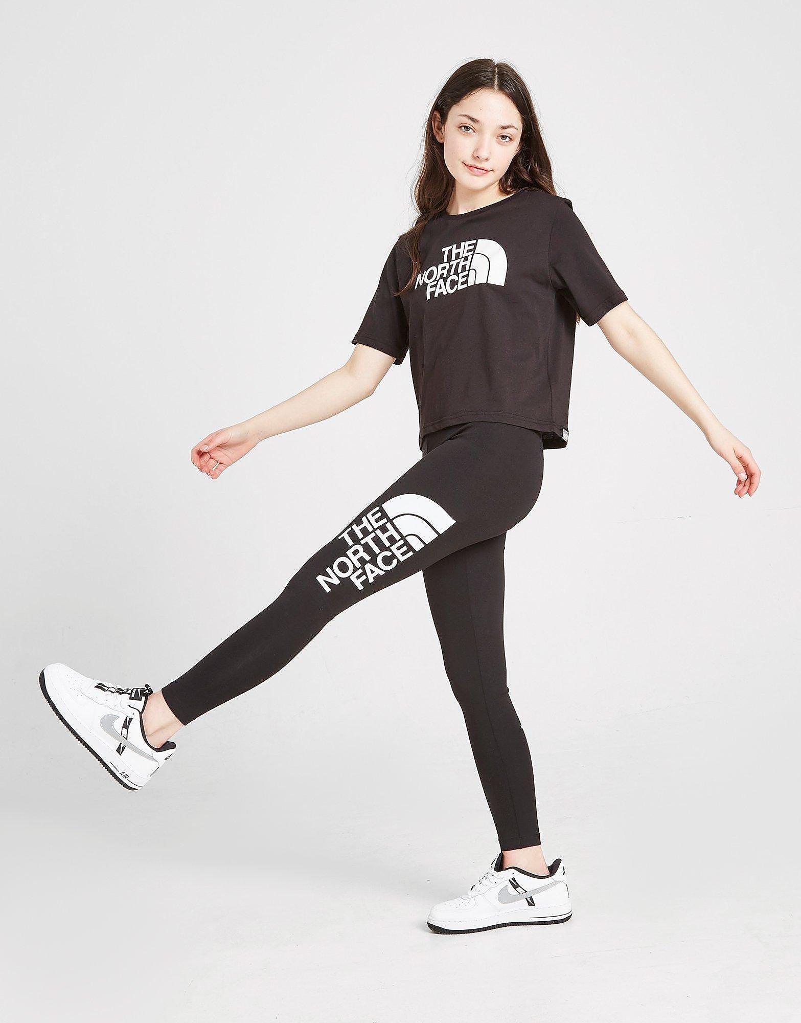 

The North Face Girls' Logo Leggings Junior - Black/White - Kids, Black/White
