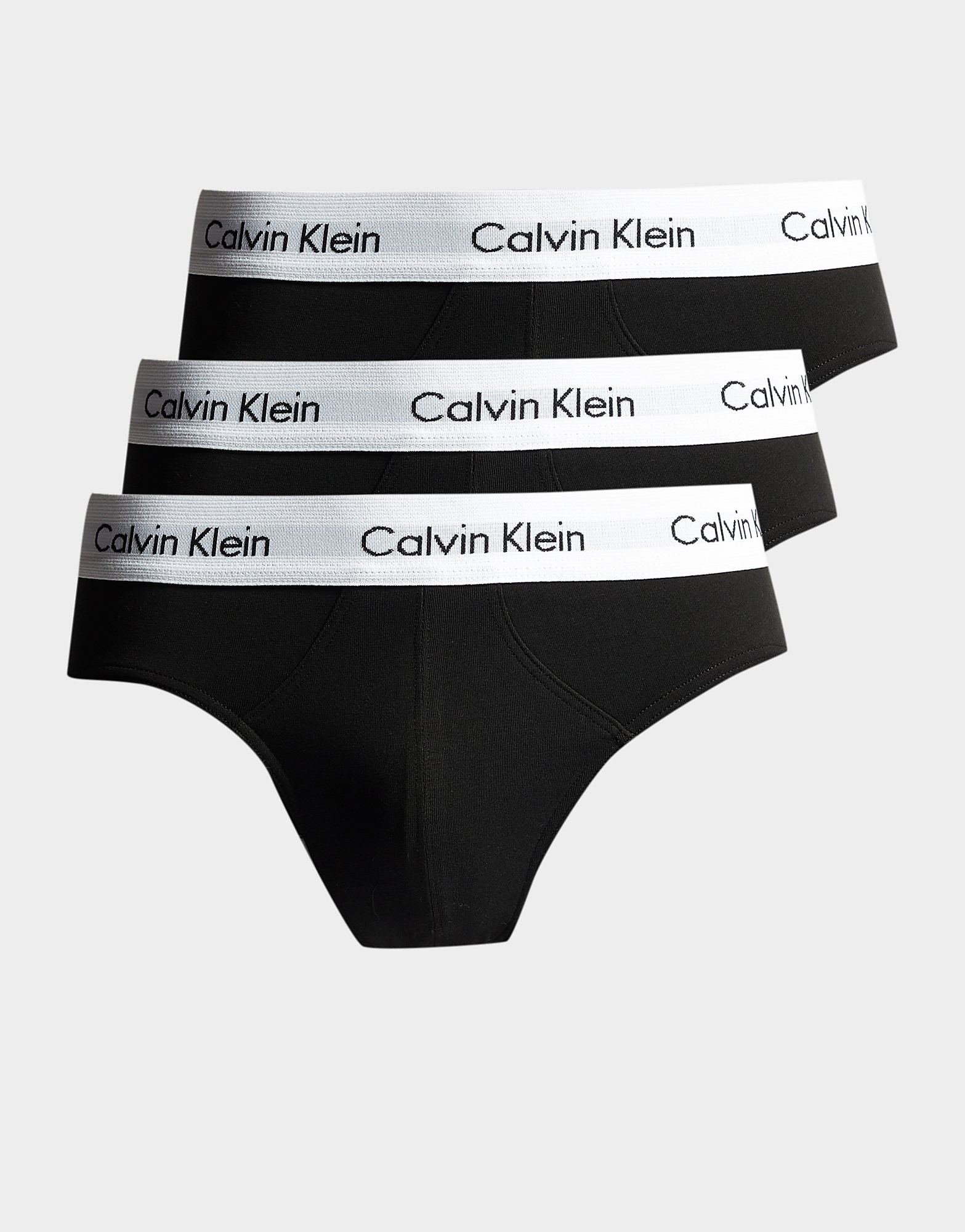 

Calvin Klein 3 Pack Briefs - Black/White - Mens, Black/White