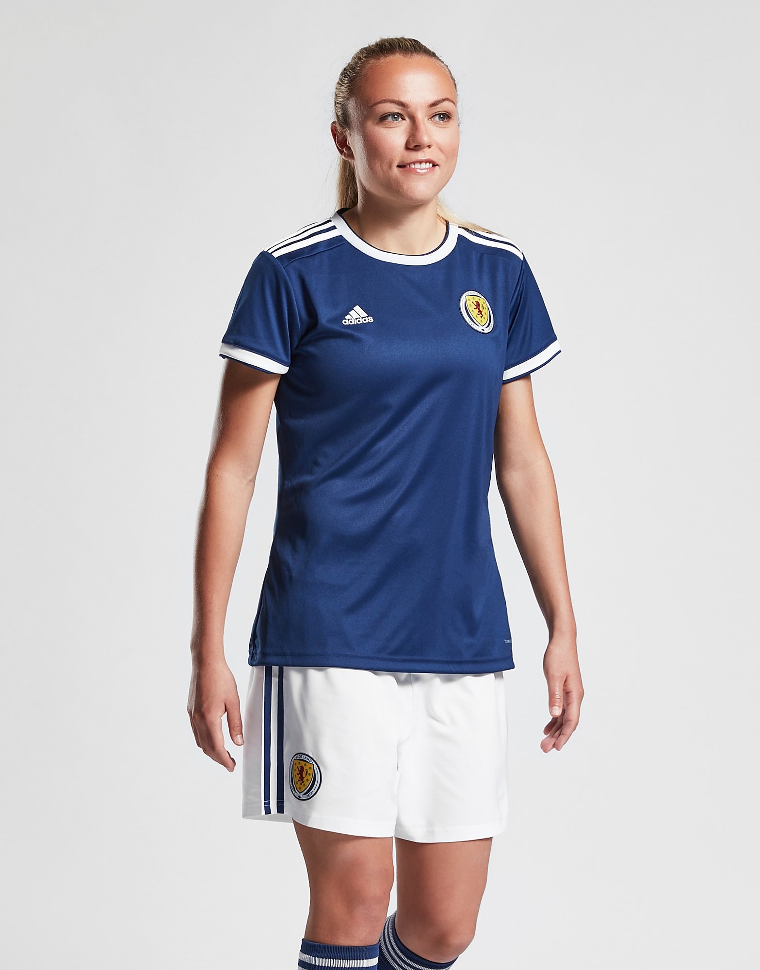 Adidas Scotland Wwc 2019 Home Shorts Dames Pre Order Wit adidas kopen in de aanbieding
