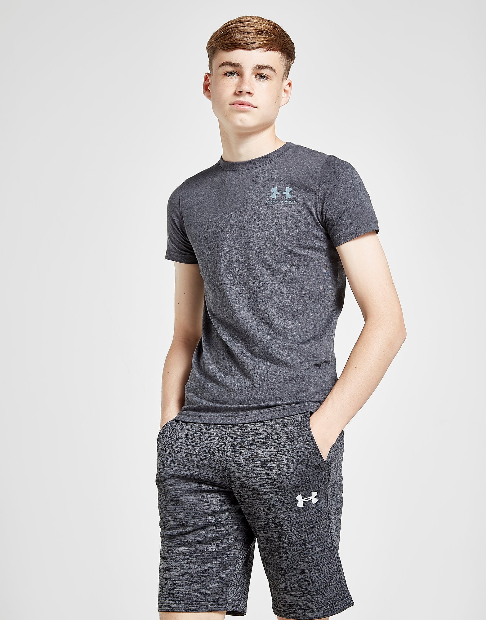 

Under Armour Core Short Sleeve T-Shirt Junior - Grey/Silver - Kids, Grey/Silver