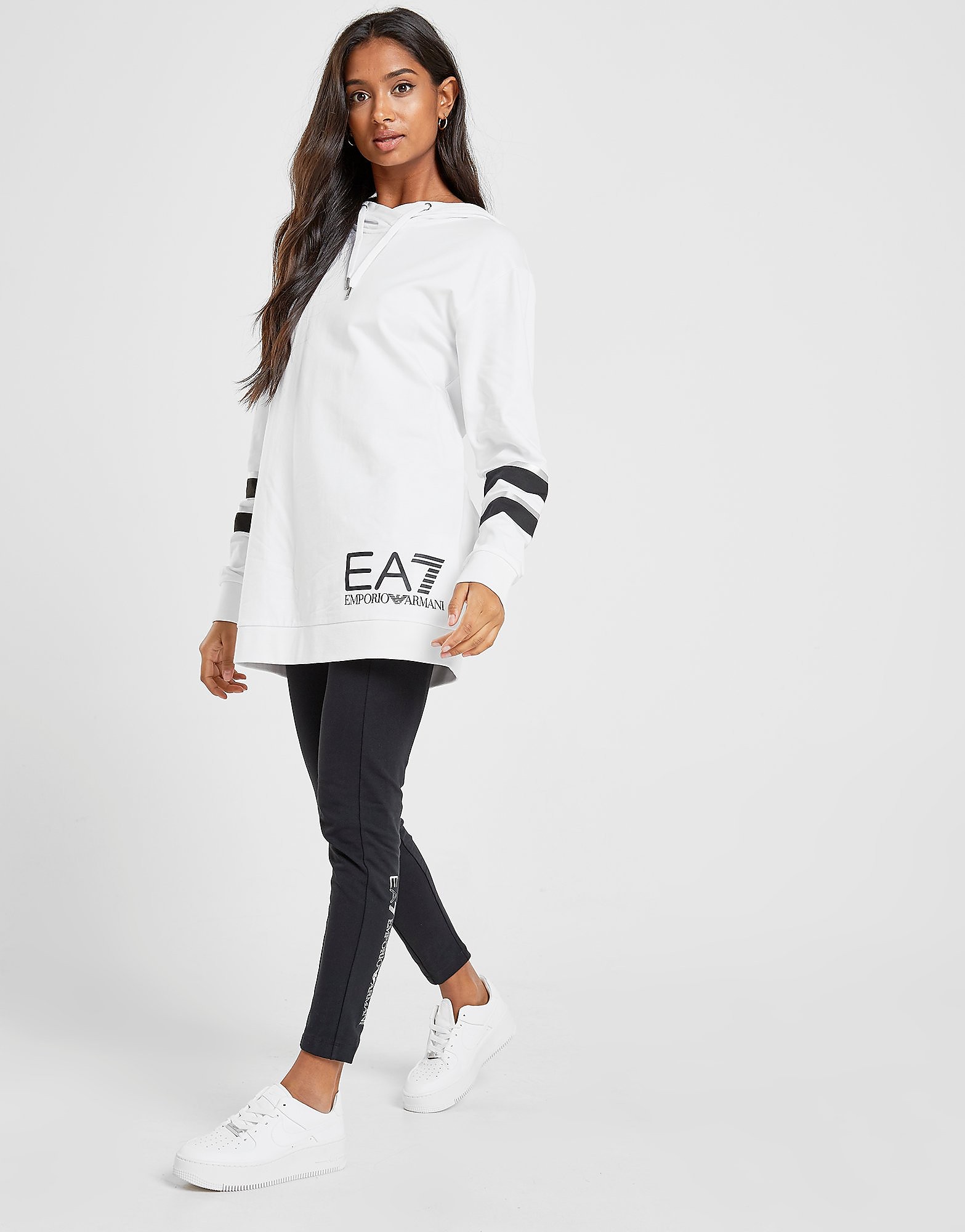 

Emporio Armani EA7 Overhead Tracksuit - White/Black - Womens, White/Black