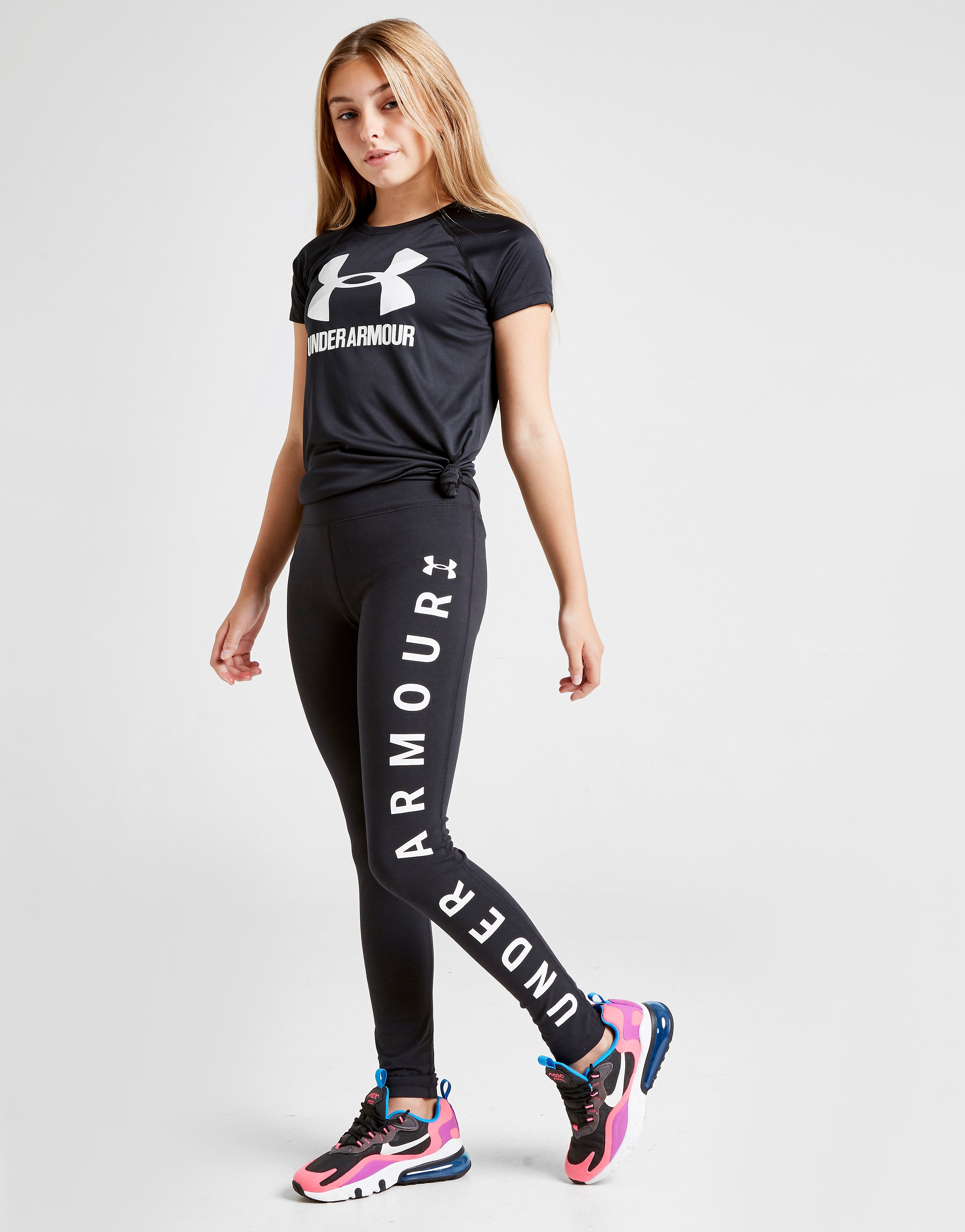 

Under Armour Girls' Sportstyle Leggings Junior - Black - Kids, Black