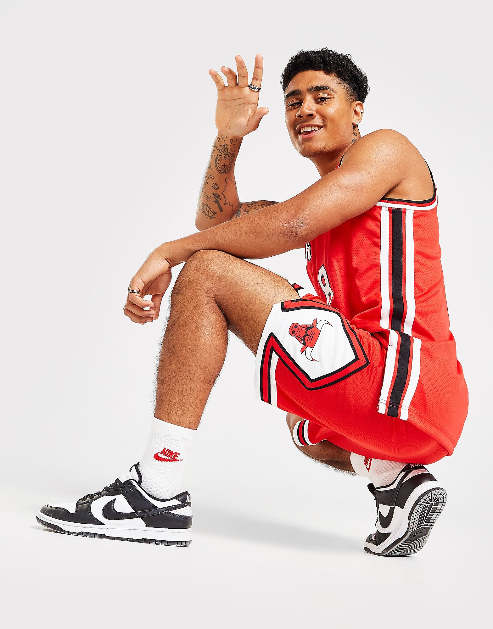 

Nike NBA Chicago Bulls Swingman Shorts - Red/White - Mens, Red/White