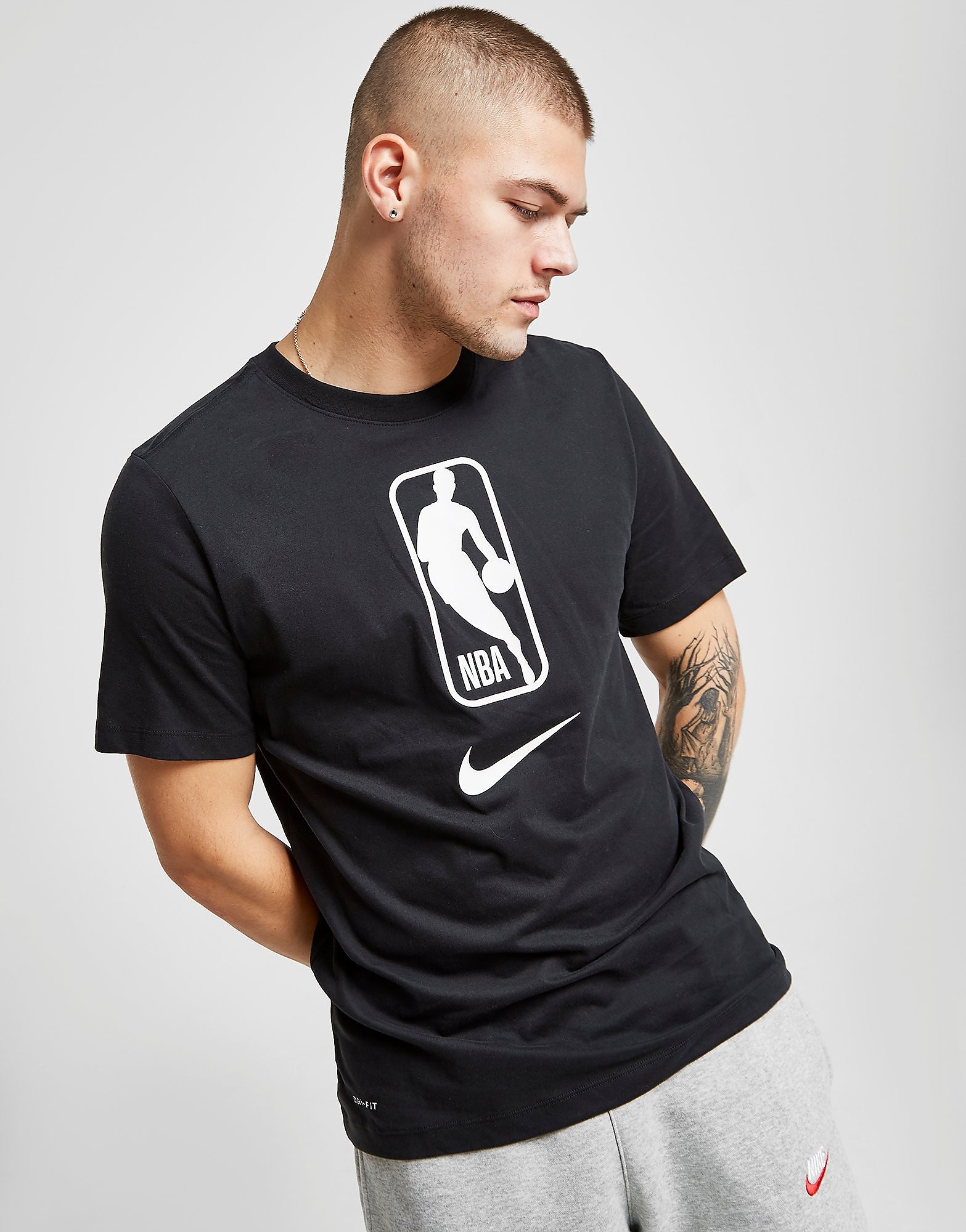 

Nike NBA T-Shirt - Black/White - Mens, Black/White