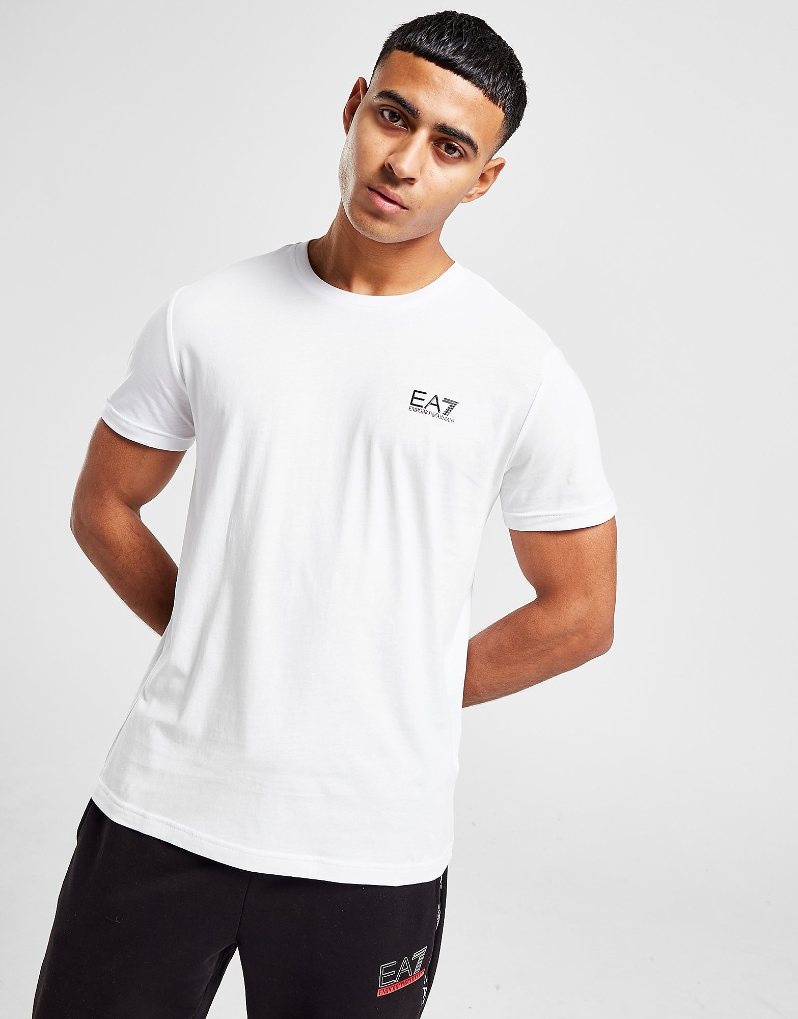 

Emporio Armani EA7 Core T-Shirt - WHITE/Black, WHITE/Black