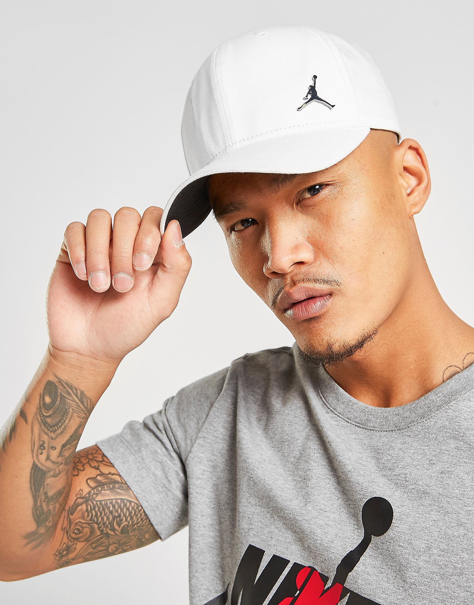 

Jordan Jumpman Metallic Cap - White/Silver - Mens, White/Silver