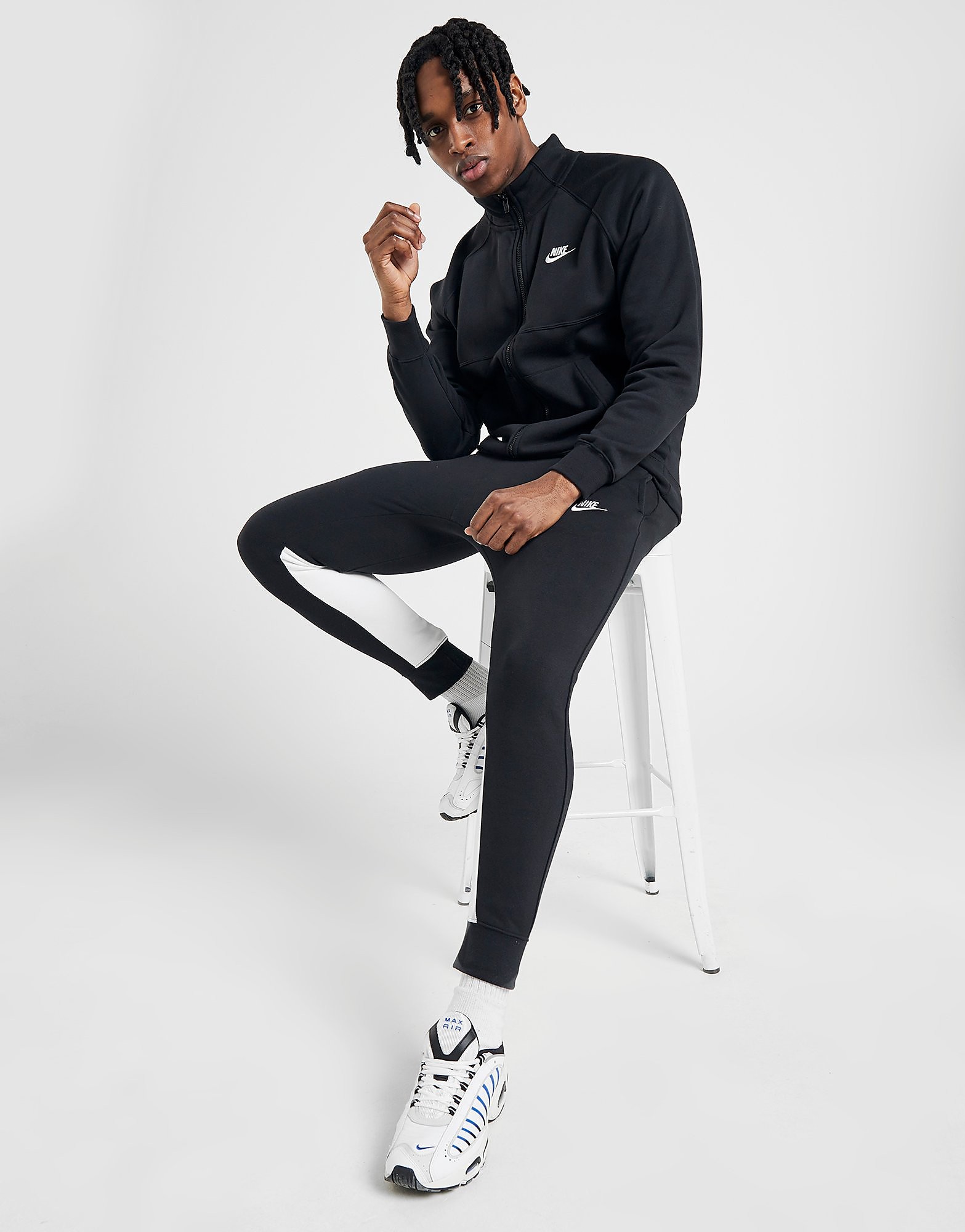 

Nike Chariot Fleece Full Tracksuit - Black - Mens, Black