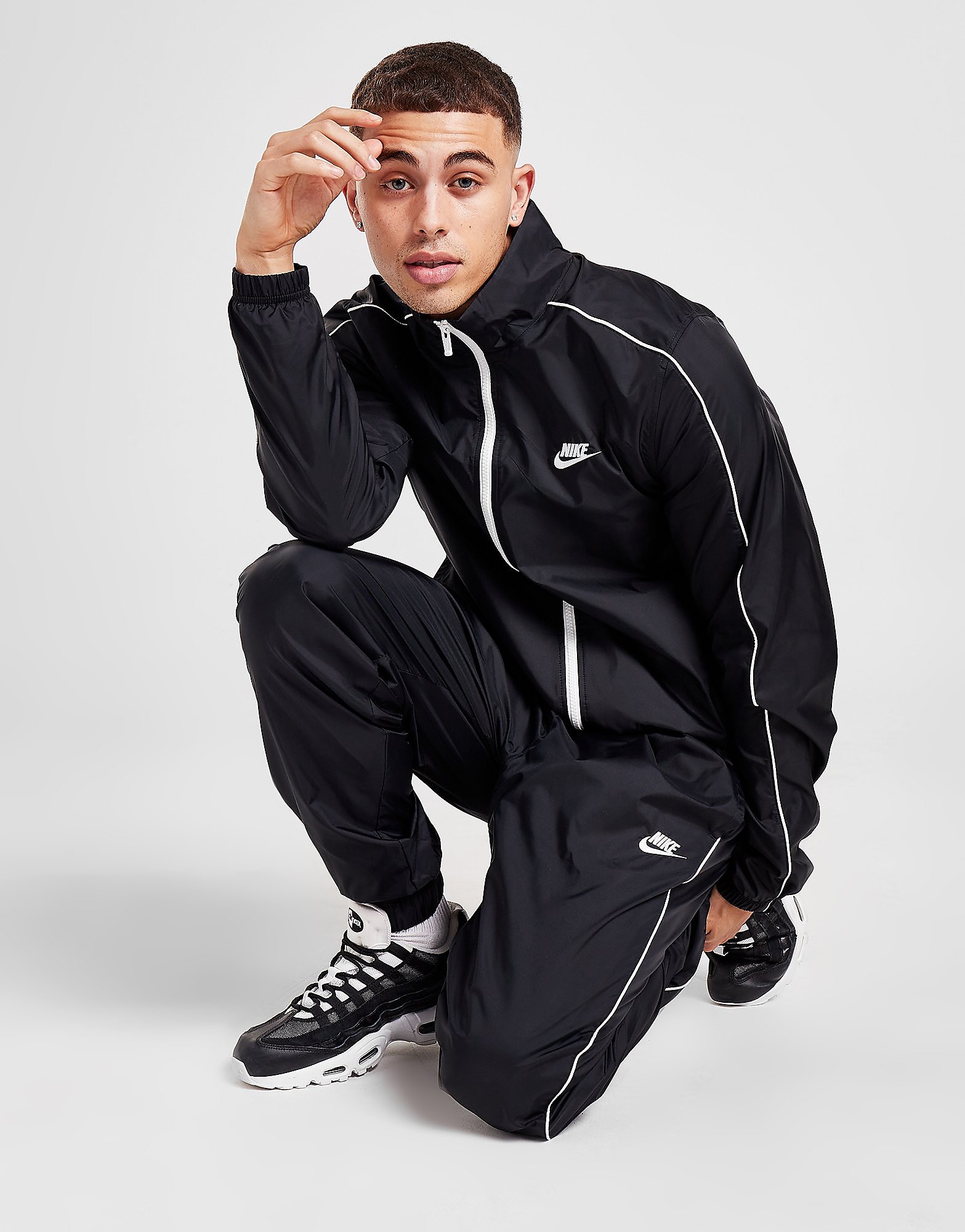 

Nike Slayer Woven Tracksuit - Black/White - Mens, Black/White