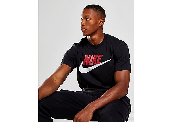 Nike T-Shirt Futura Homme - Black/University Red/White/White/Red, Black/University Red/White/White/R