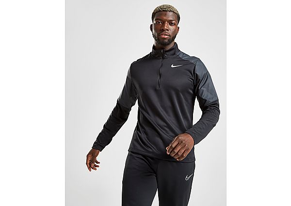 Nike Haut de Piste Pacer Hybrid 1/2 Zippé Homme - Black/Silver, Black/Silver