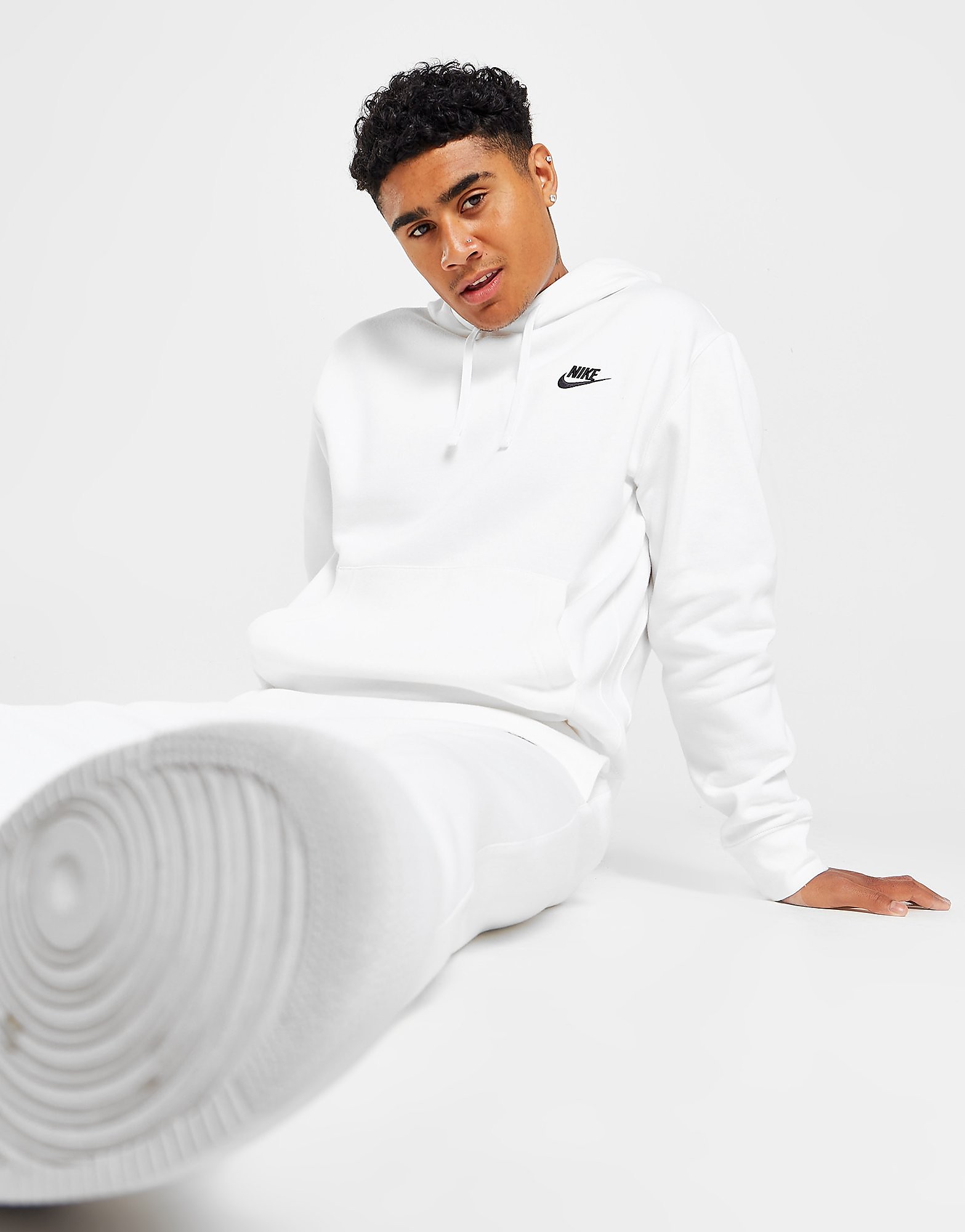 Nike Sweat à Capuche Foundation Homme - Blanc, Blanc