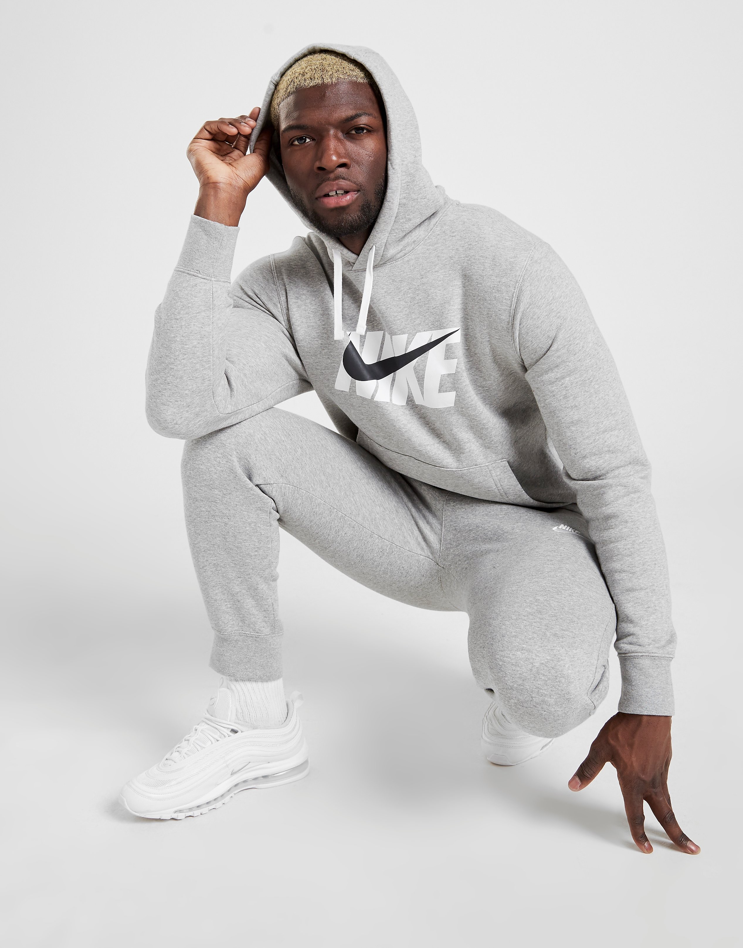 Nike Club Overhead Hoodie - Gris, Gris