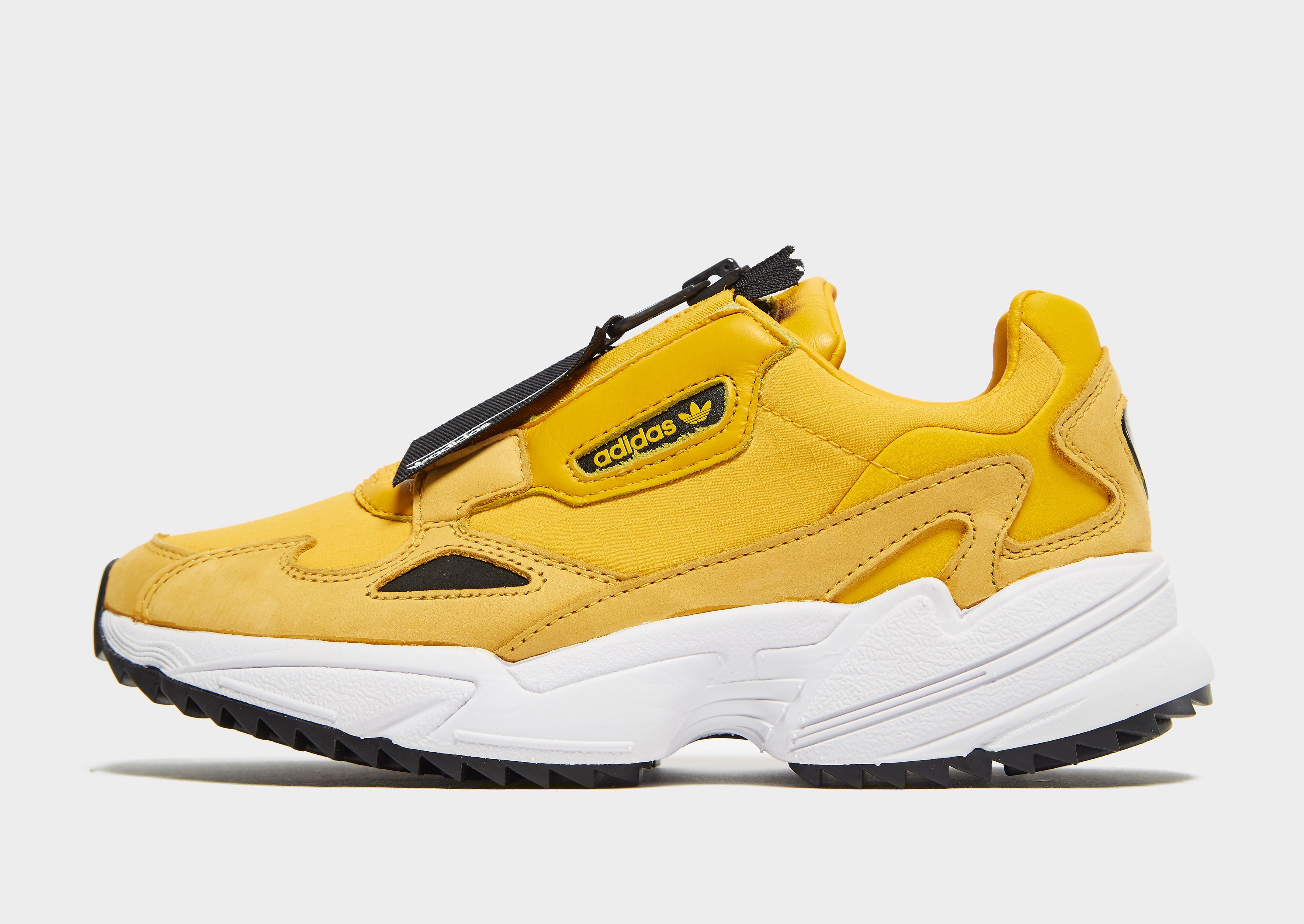 Adidas Originals Falcon Zip Dames Geel adidas originals kopen in de aanbieding