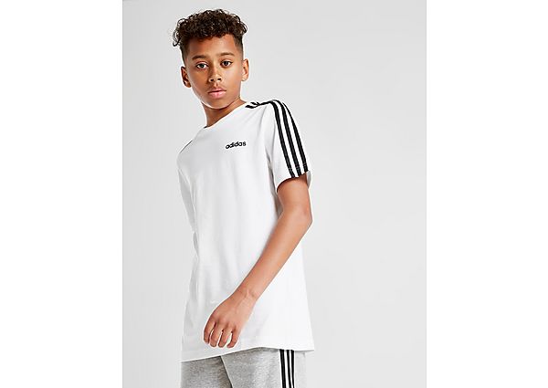 adidas t-shirt essentials 3-stripes - White / Black/Black, White / Black/Black
