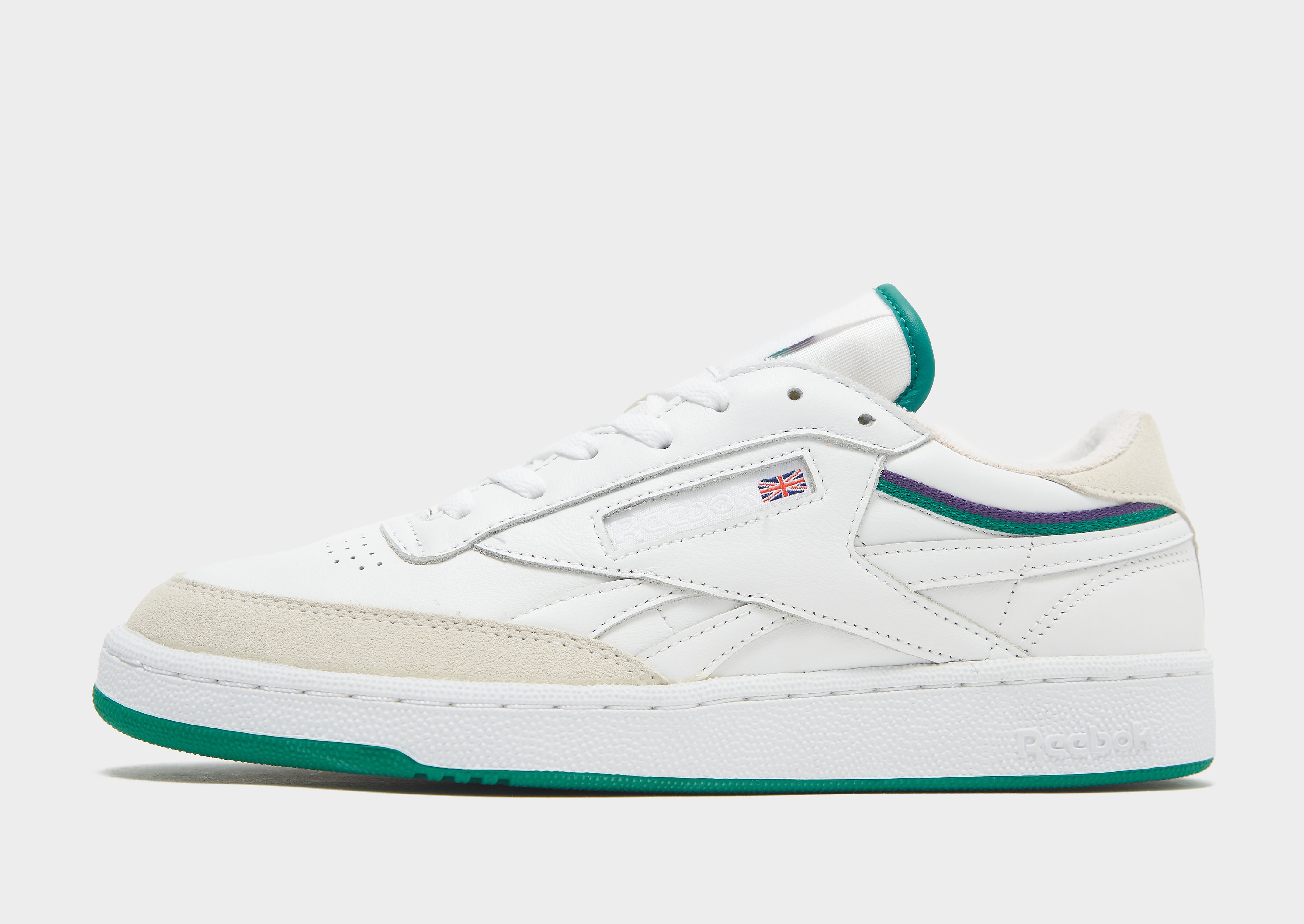 

Reebok Revenge - White / Chalk / Jade / Purple - Mens, White / Chalk / Jade / Purple