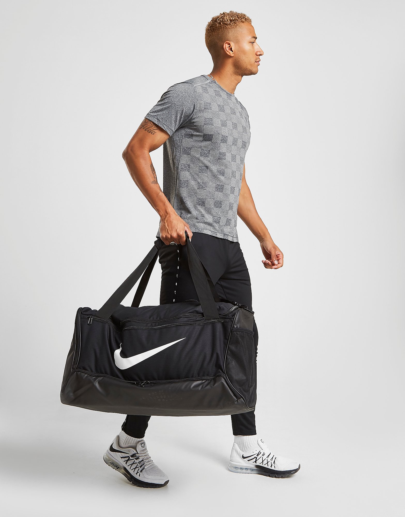 

Nike Brasilia Large Duffle Bag - Black/White - Mens, Black/White