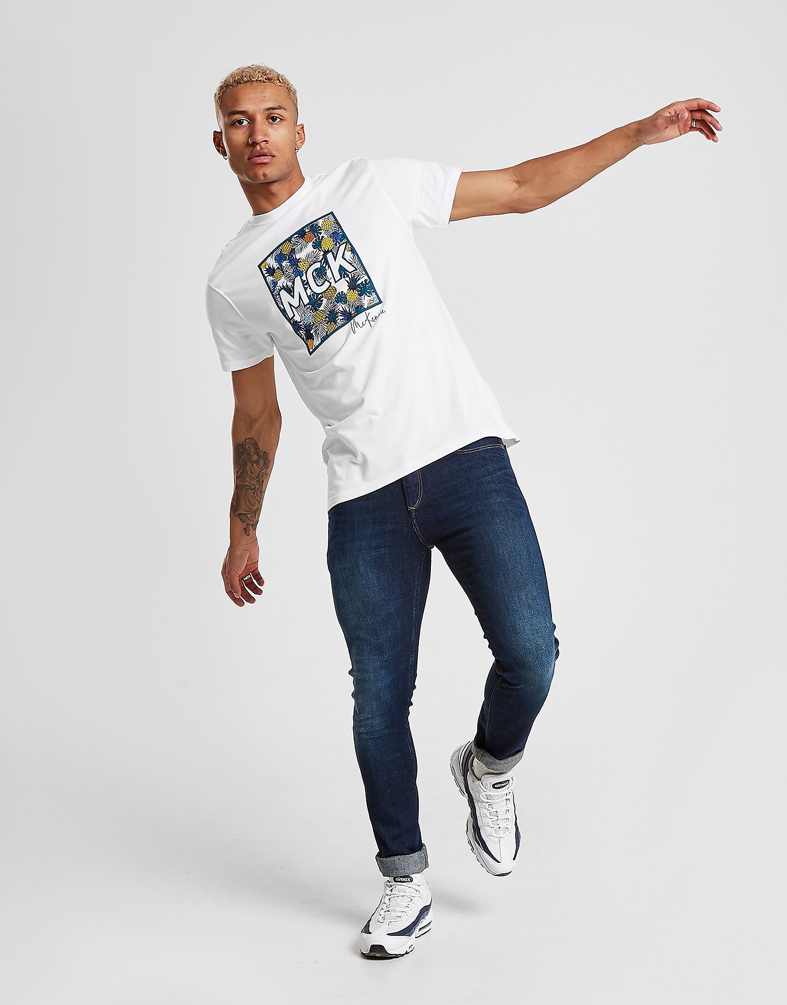 

McKenzie Varro T-Shirt - Only at JD - White/Multi Coloured - Mens, White/Multi Coloured