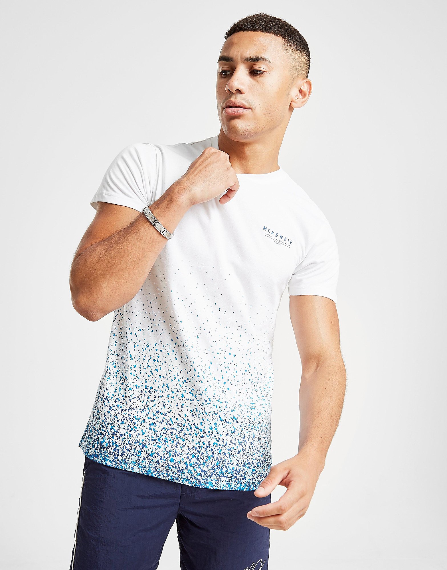 

McKenzie Albion T-Shirt - Only at JD - White/Blue - Mens, White/Blue