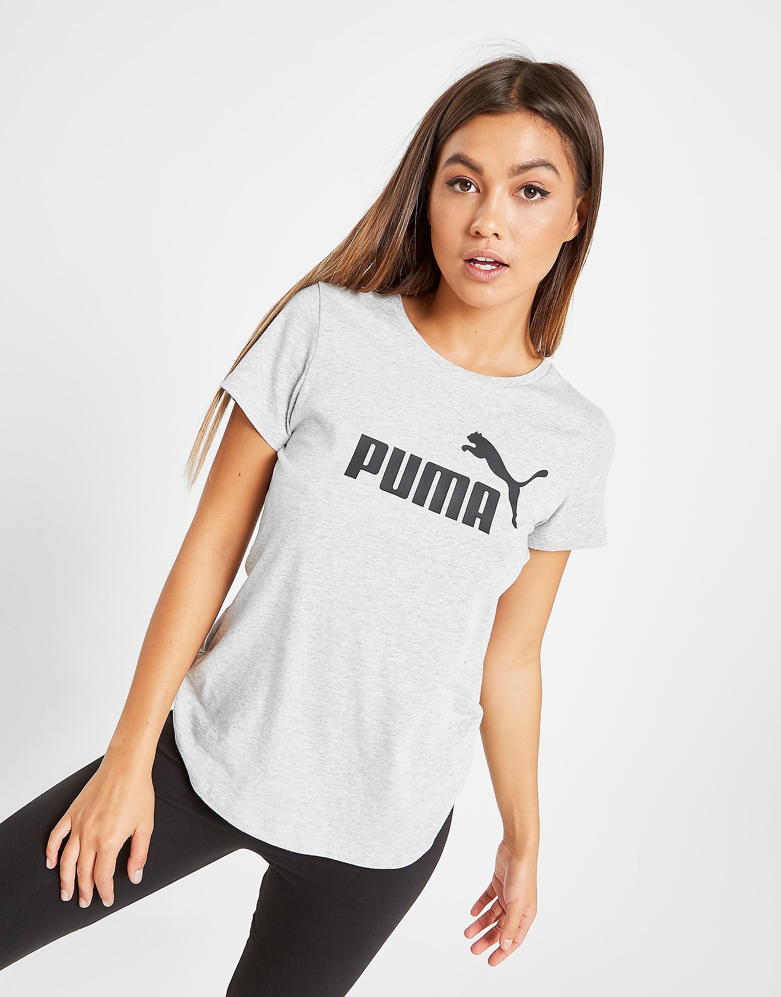 

Puma Core T-Shirt - Grey/Black - Womens, Grey/Black